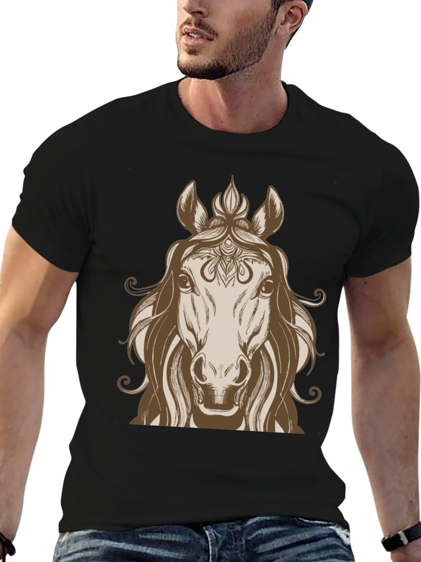 Horse Graphic Tee - Stylish Equestrian Design