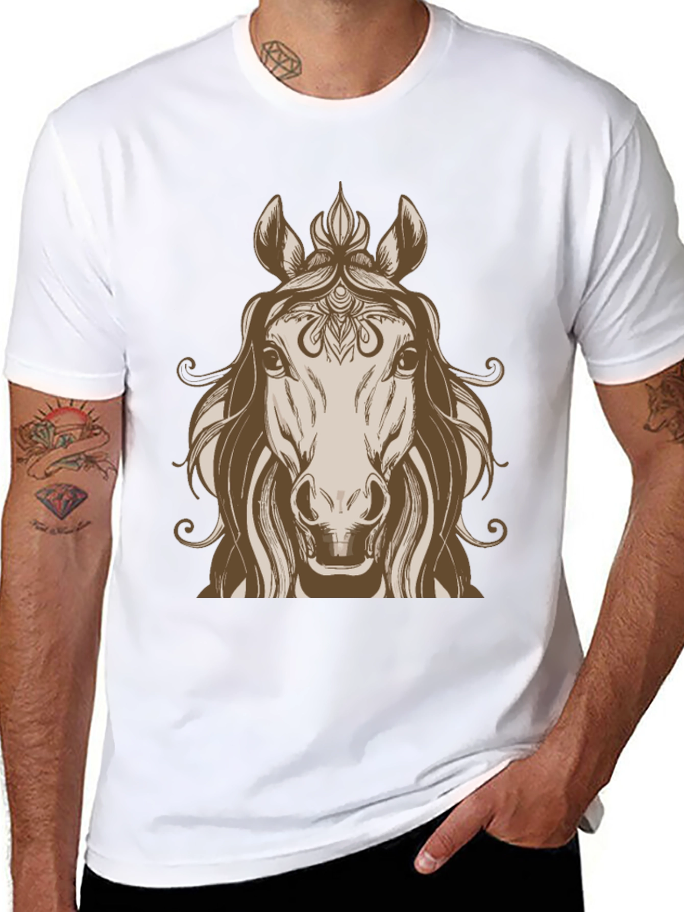 Horse Graphic Tee - Stylish Equestrian Design