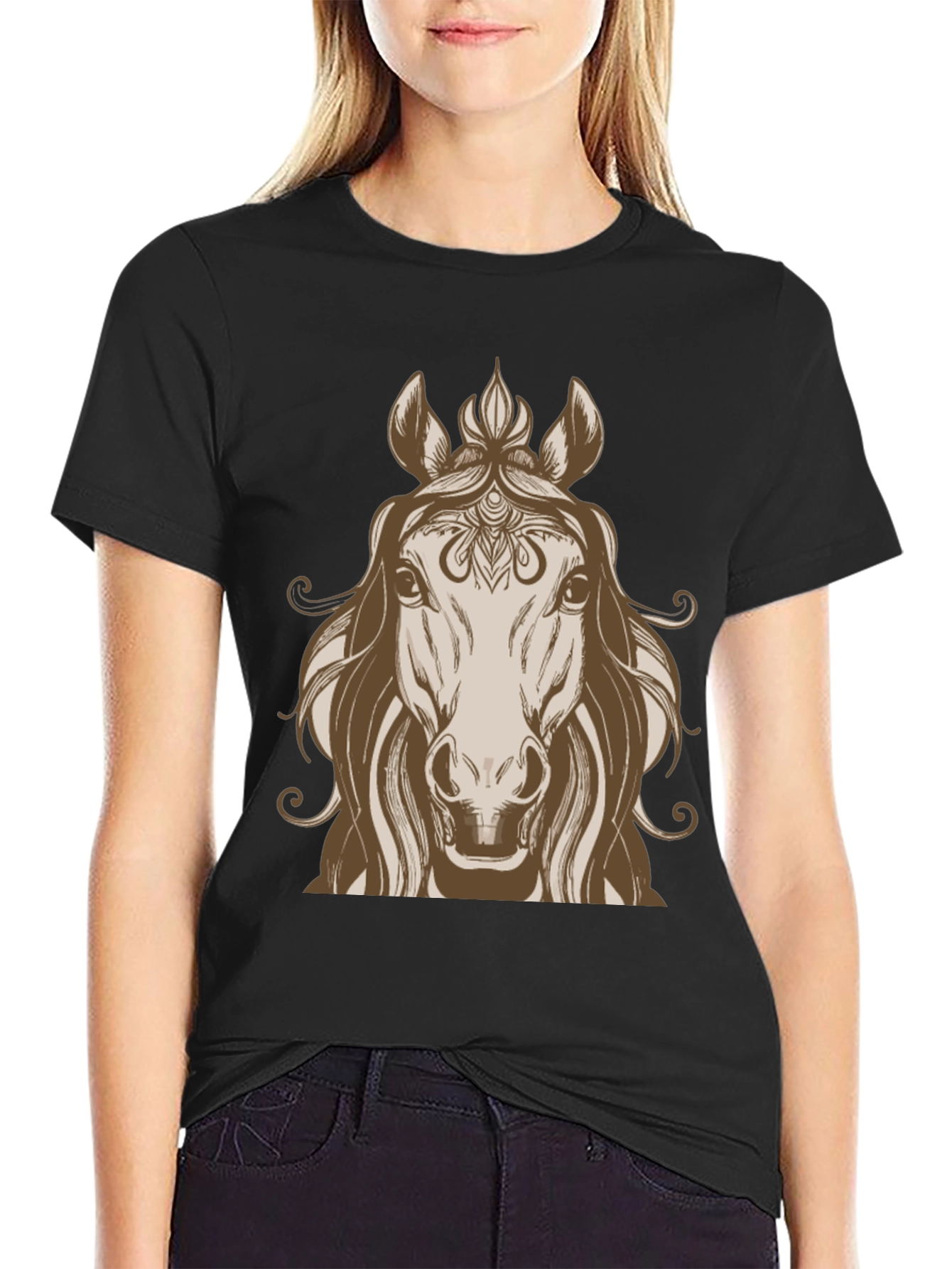 Horse Graphic Tee - Stylish Equestrian Design