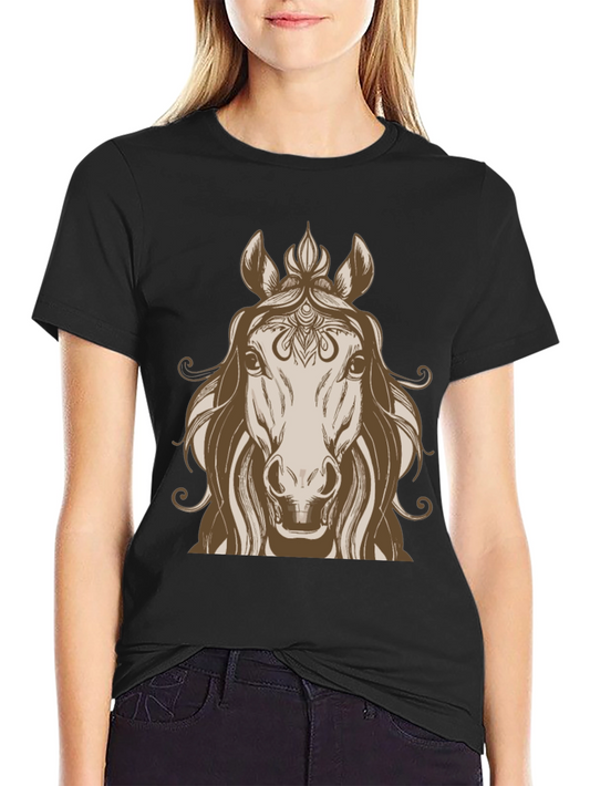 Horse Graphic Tee - Stylish Equestrian Design