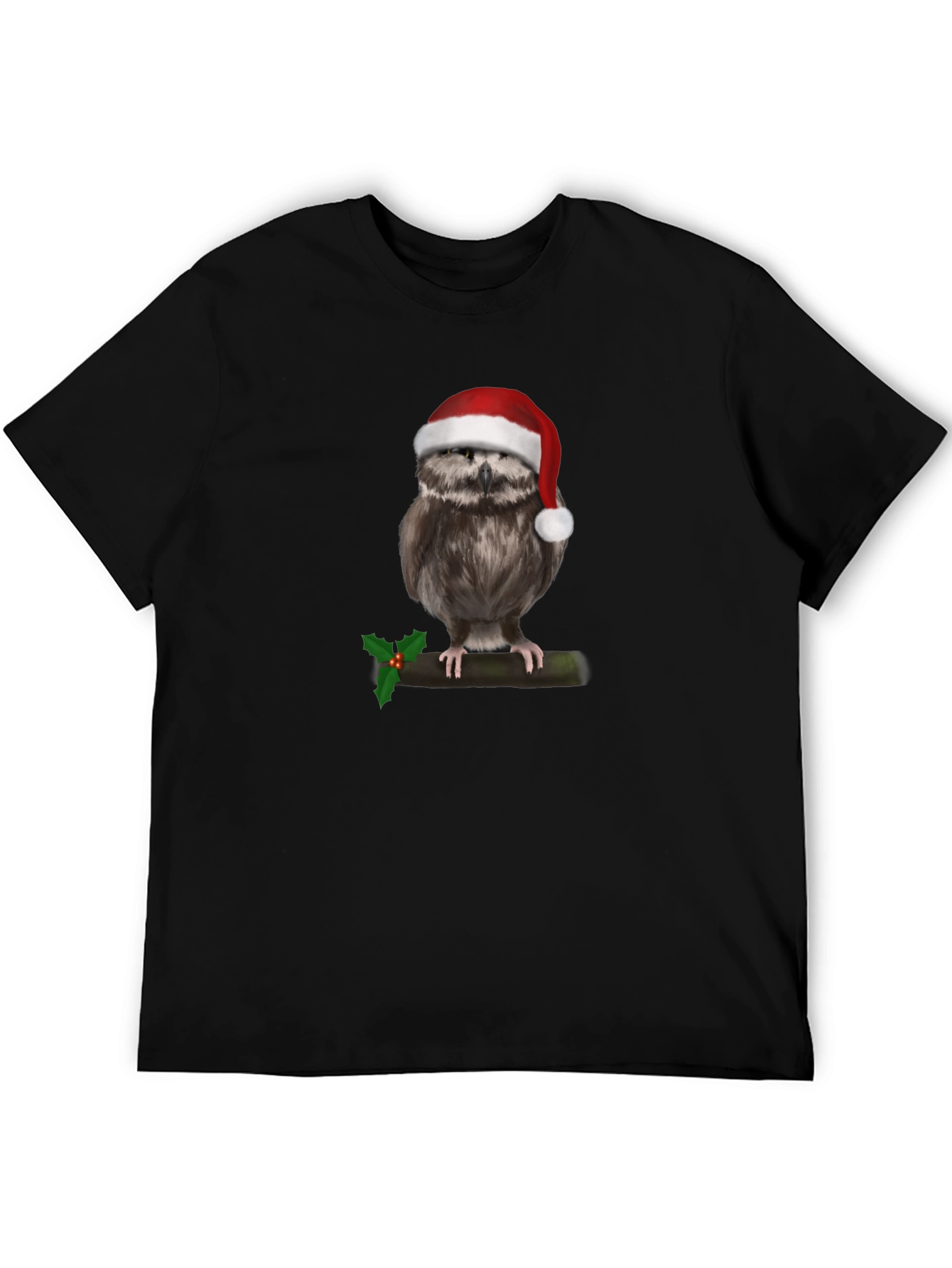 Christmas Owl Graphic Tee - Holiday Cheer!
