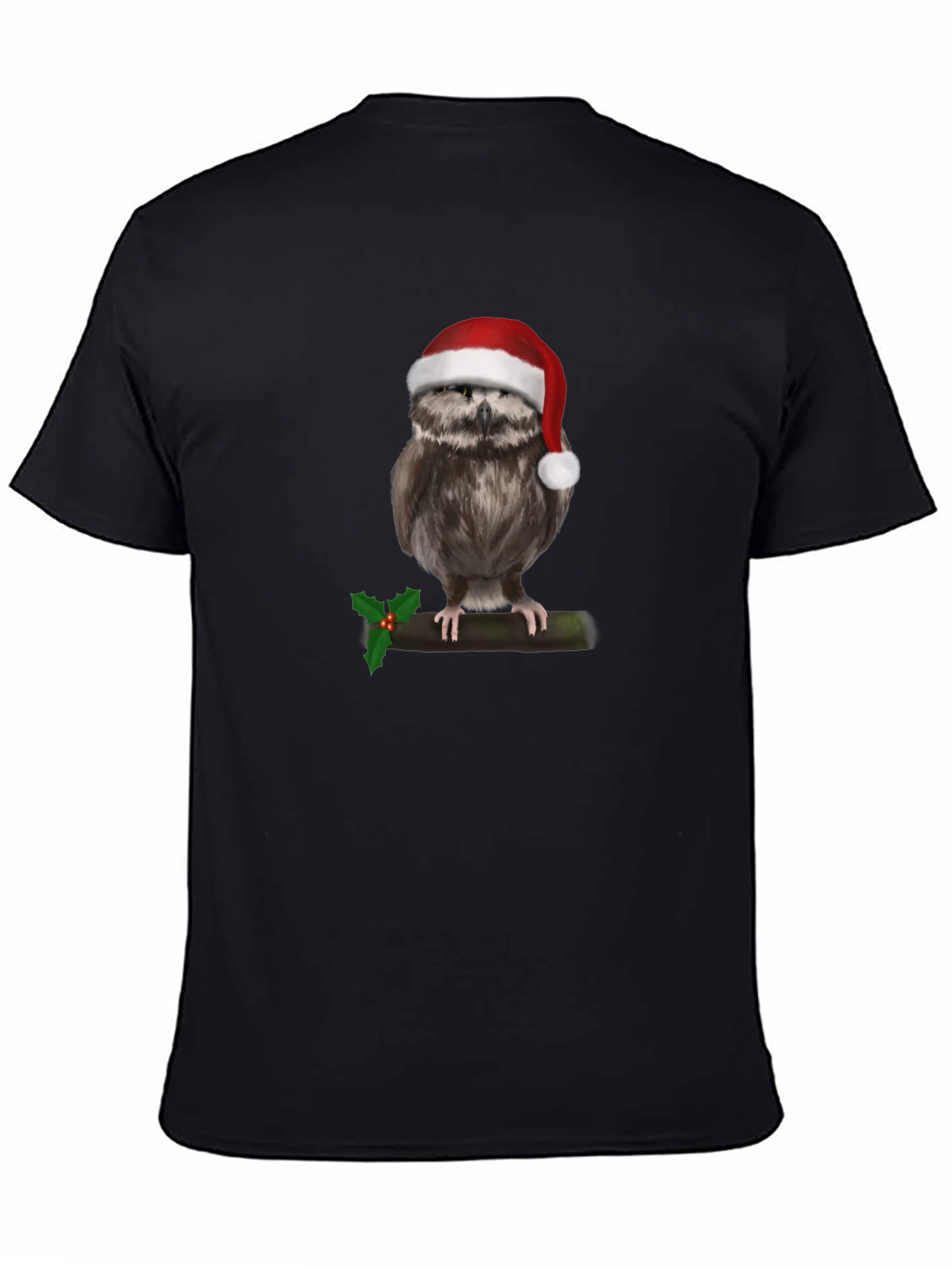 Christmas Owl Graphic Tee - Holiday Cheer!