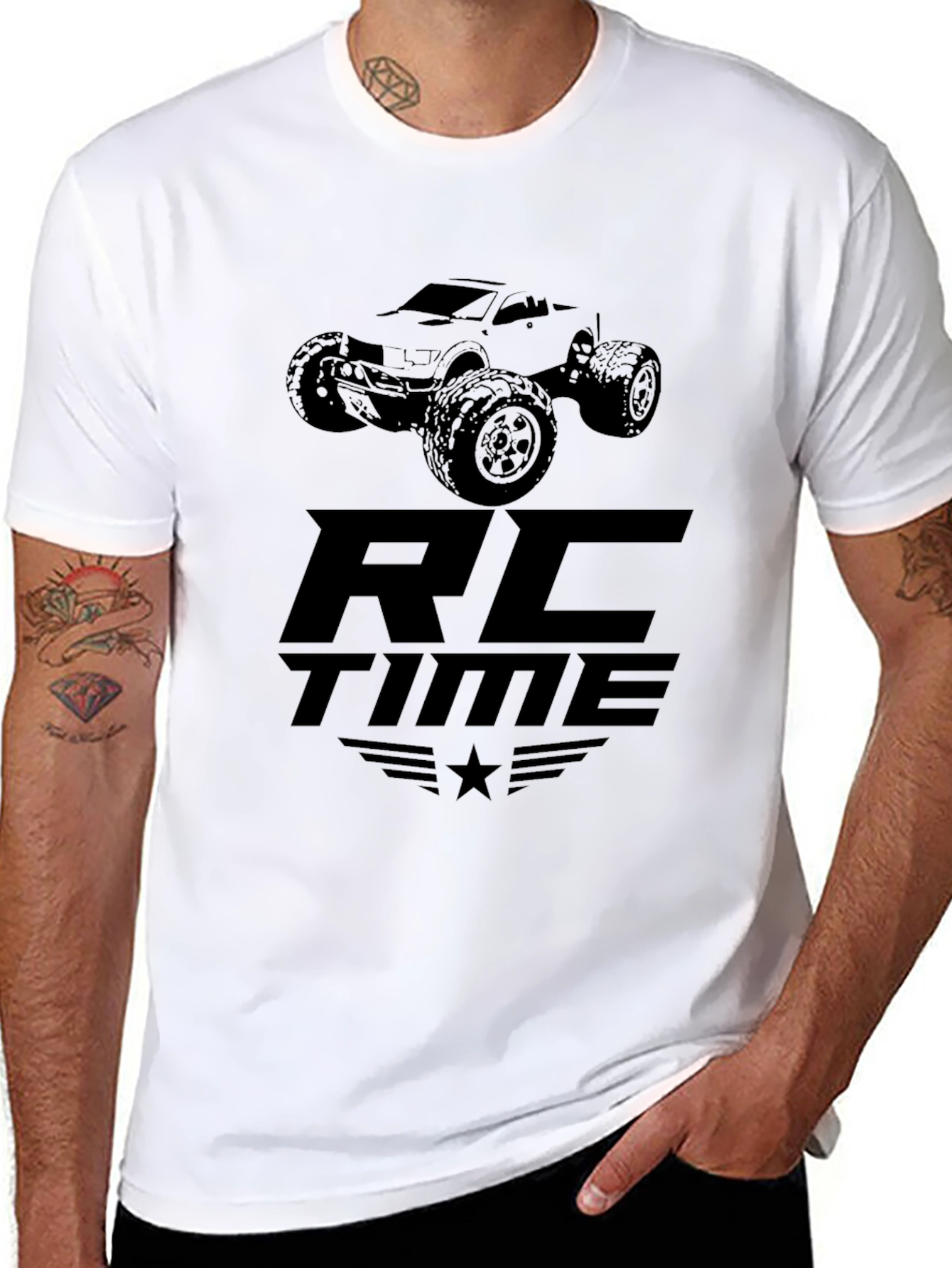 RC Time Black Graphic T-Shirt