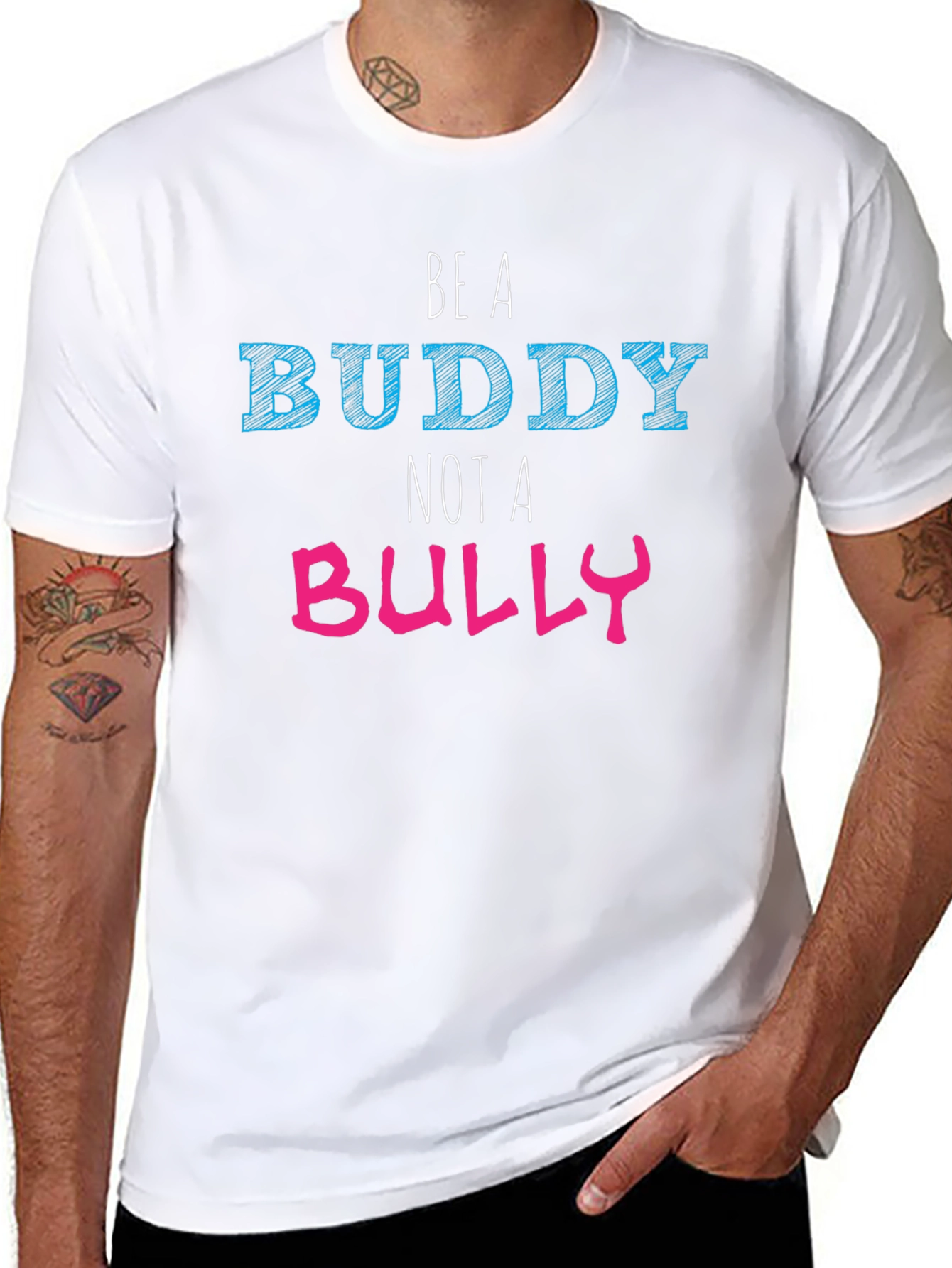 Be A Buddy Not A Bully Graphic T-Shirt