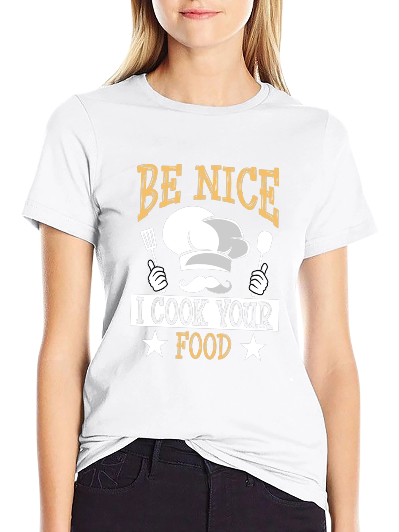 Be Nice I Cook Your Food Funny Chef T-Shirt