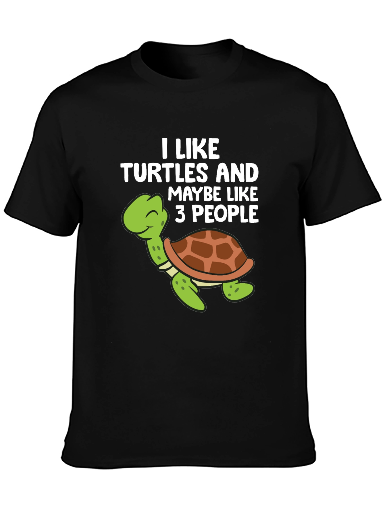 Funny Turtle Graphic T-Shirt - I Like Turtles