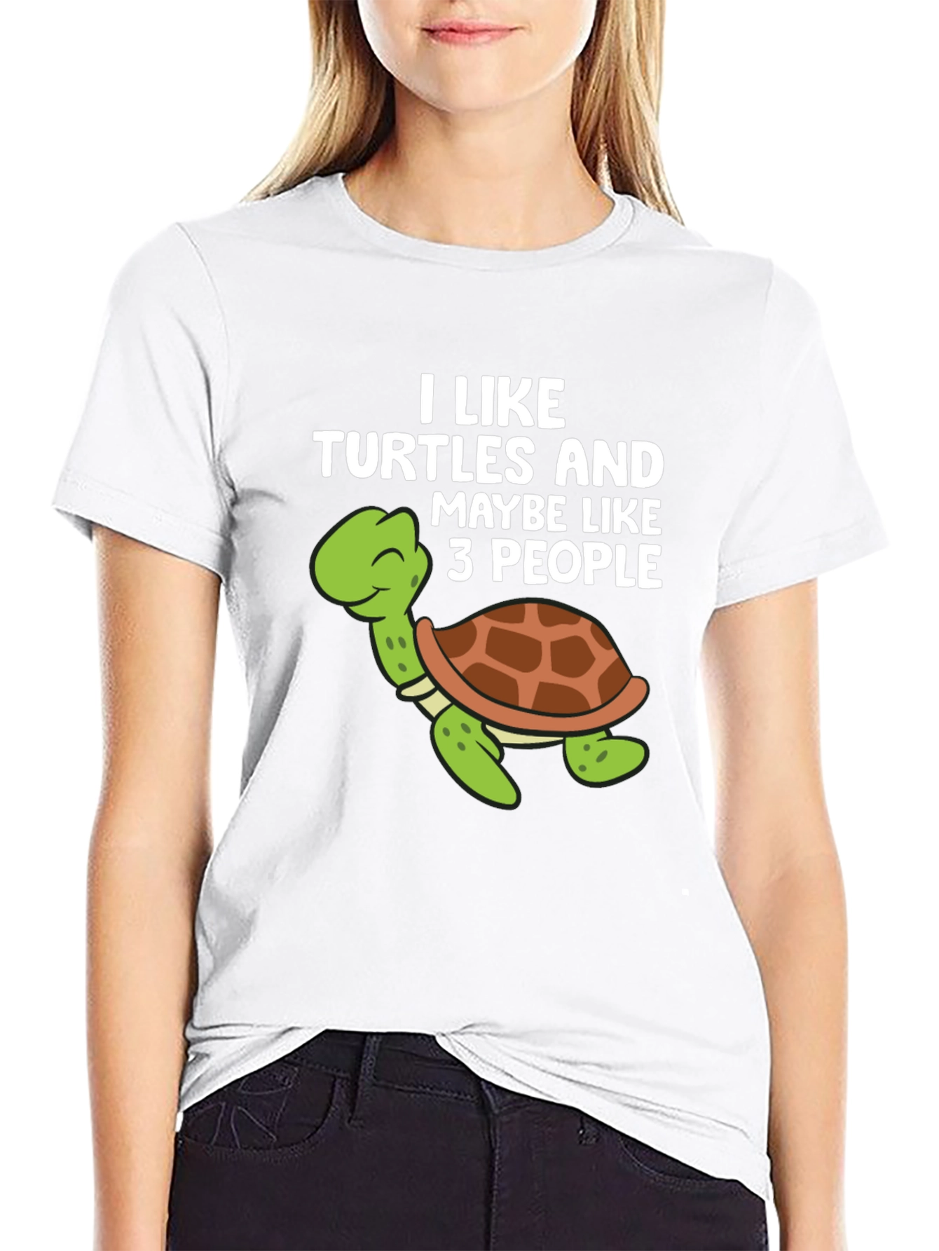 Funny Turtle Graphic T-Shirt - I Like Turtles