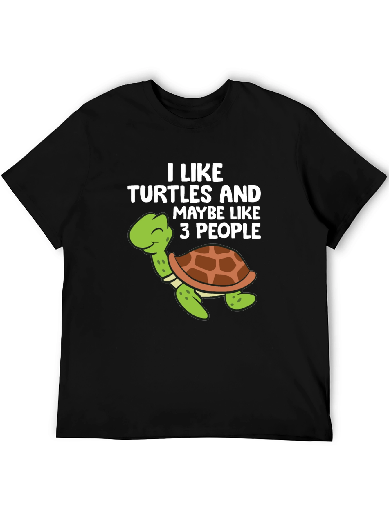 Funny Turtle Graphic T-Shirt - I Like Turtles