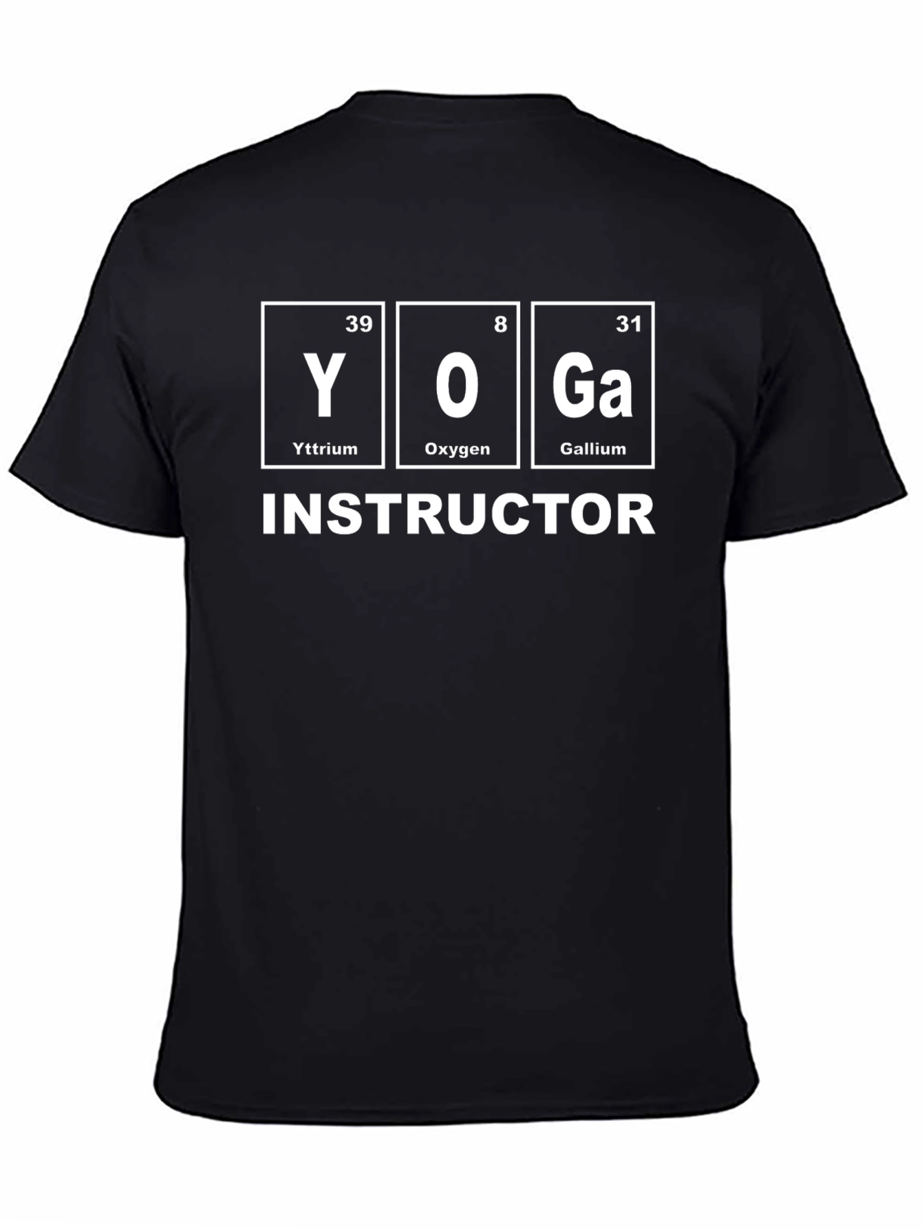 Yoga Instructor Periodic Table Element T-Shirt