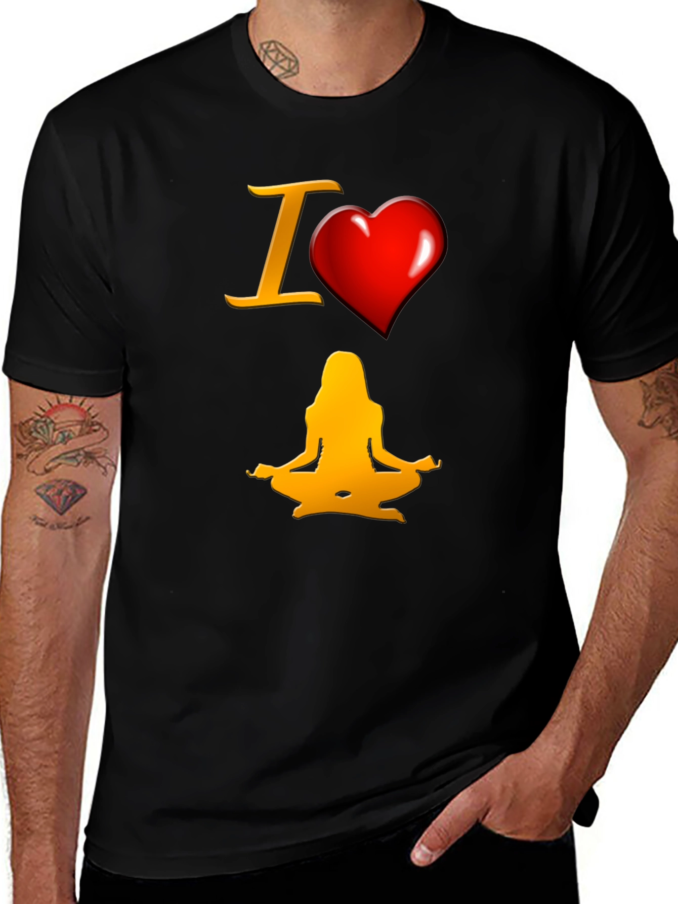 I Heart Yoga T-Shirt - Meditate in Style