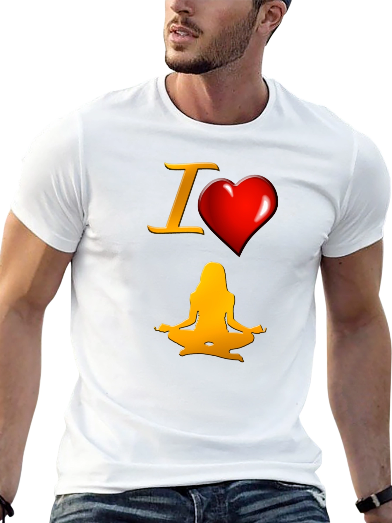 I Heart Yoga T-Shirt - Meditate in Style