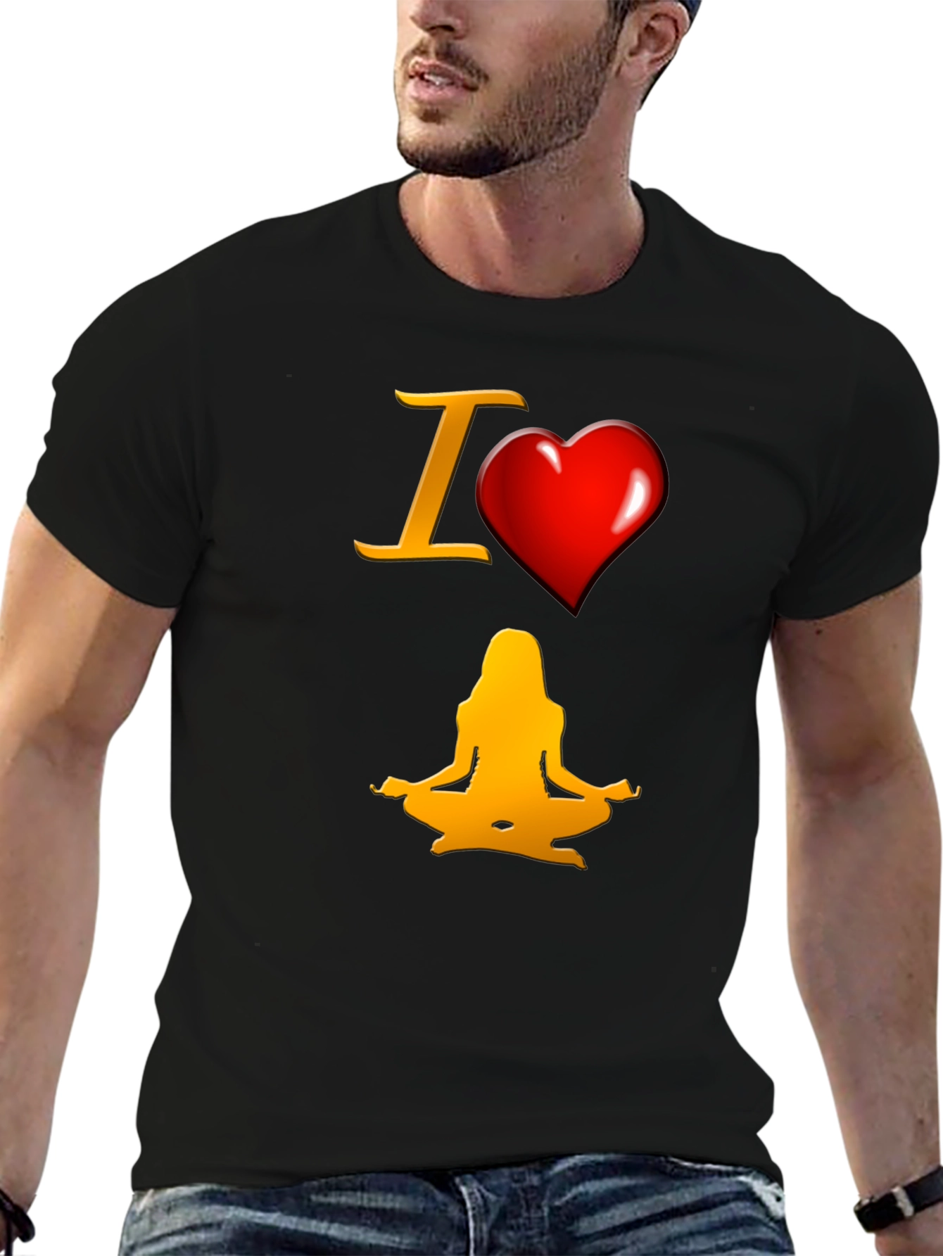 I Heart Yoga T-Shirt - Meditate in Style