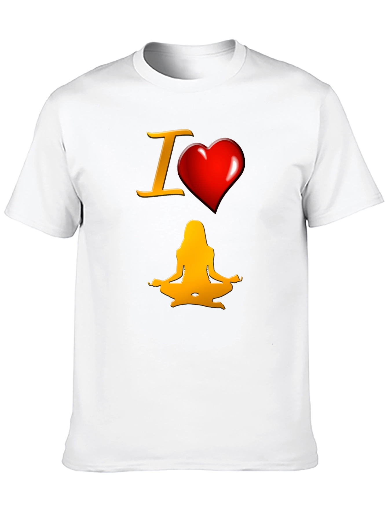I Heart Yoga T-Shirt - Meditate in Style