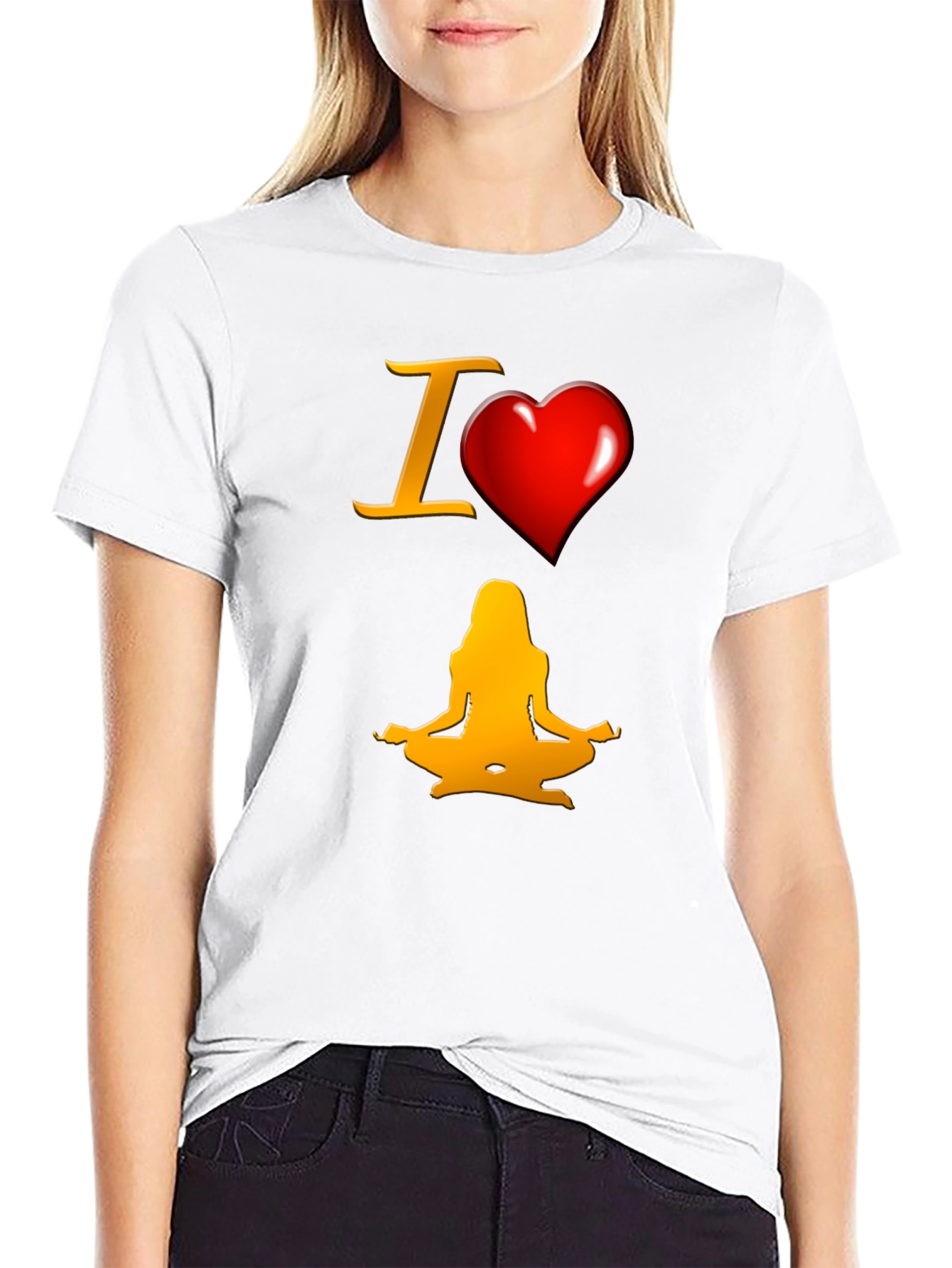 I Heart Yoga T-Shirt - Meditate in Style