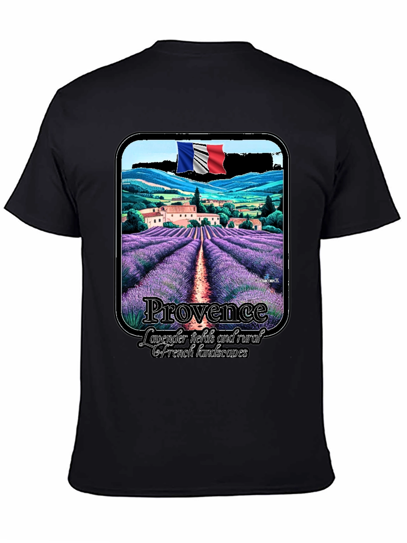 Provence Lavender Fields T-Shirt France Rural Landscape