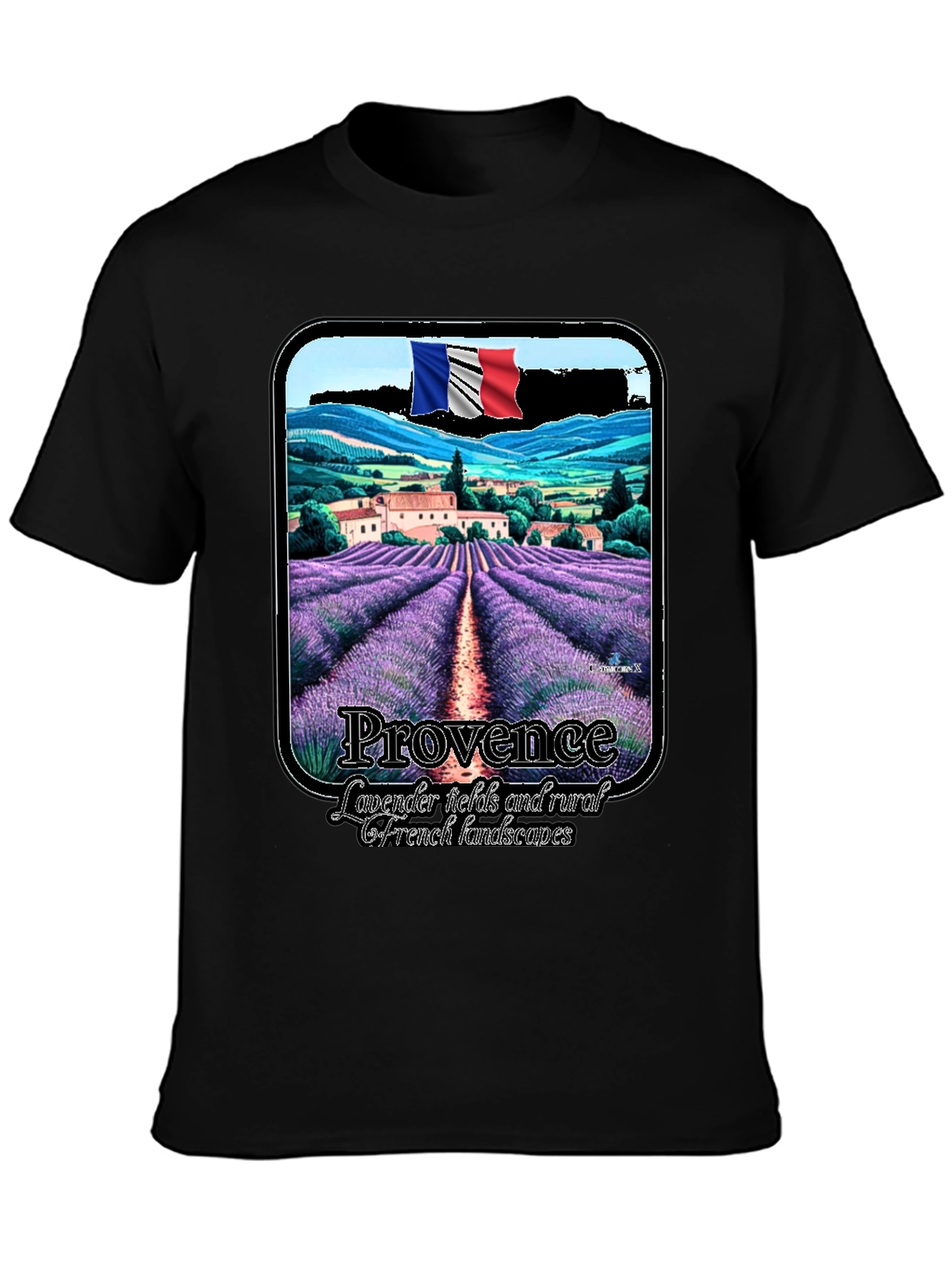 Provence Lavender Fields T-Shirt France Rural Landscape