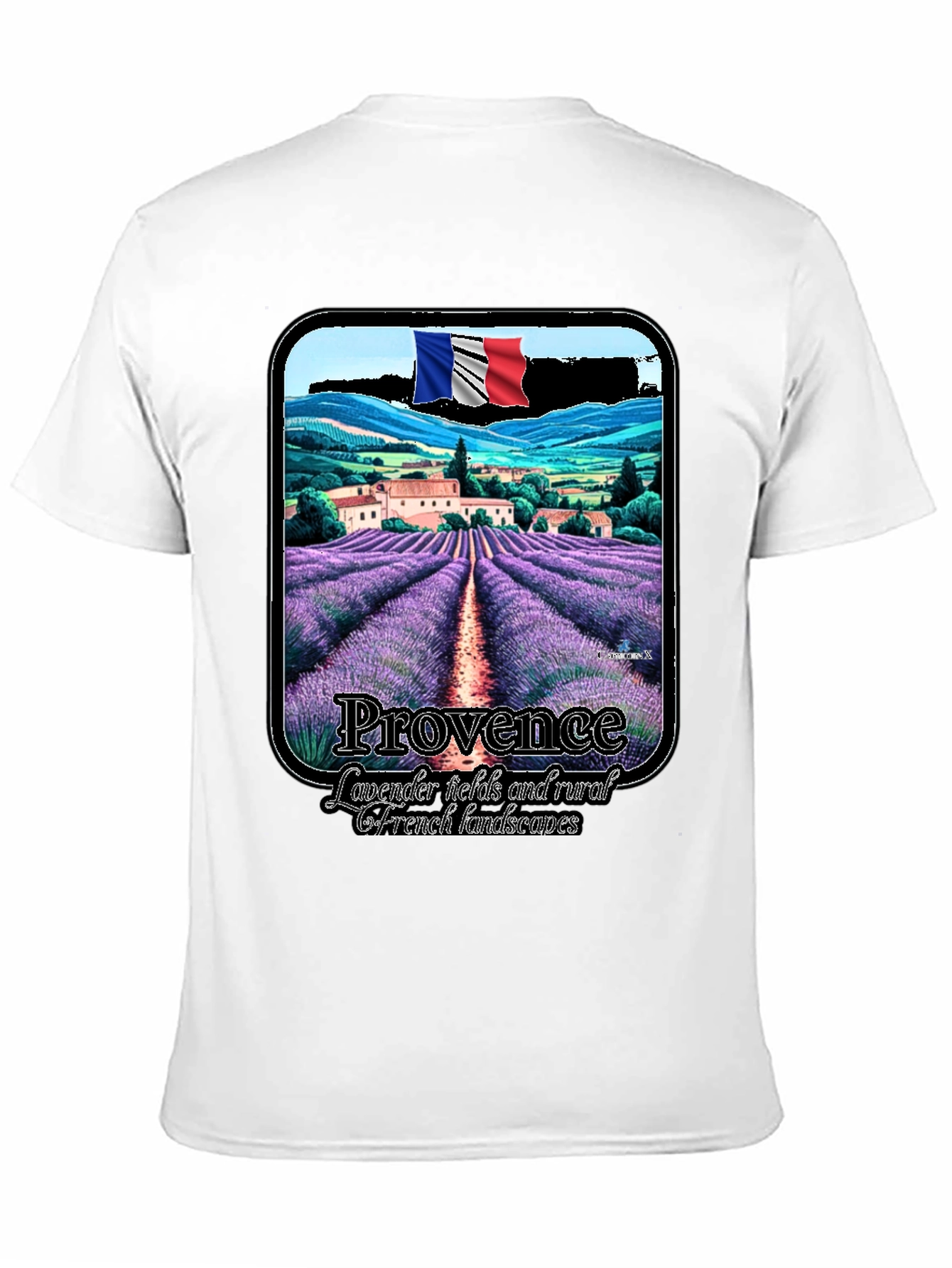 Provence Lavender Fields T-Shirt France Rural Landscape