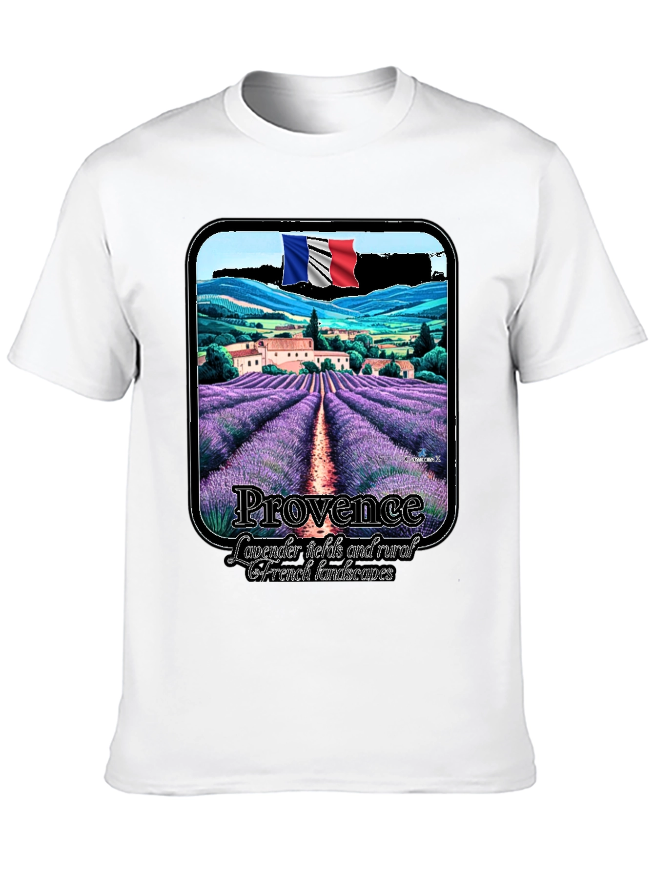 Provence Lavender Fields T-Shirt France Rural Landscape