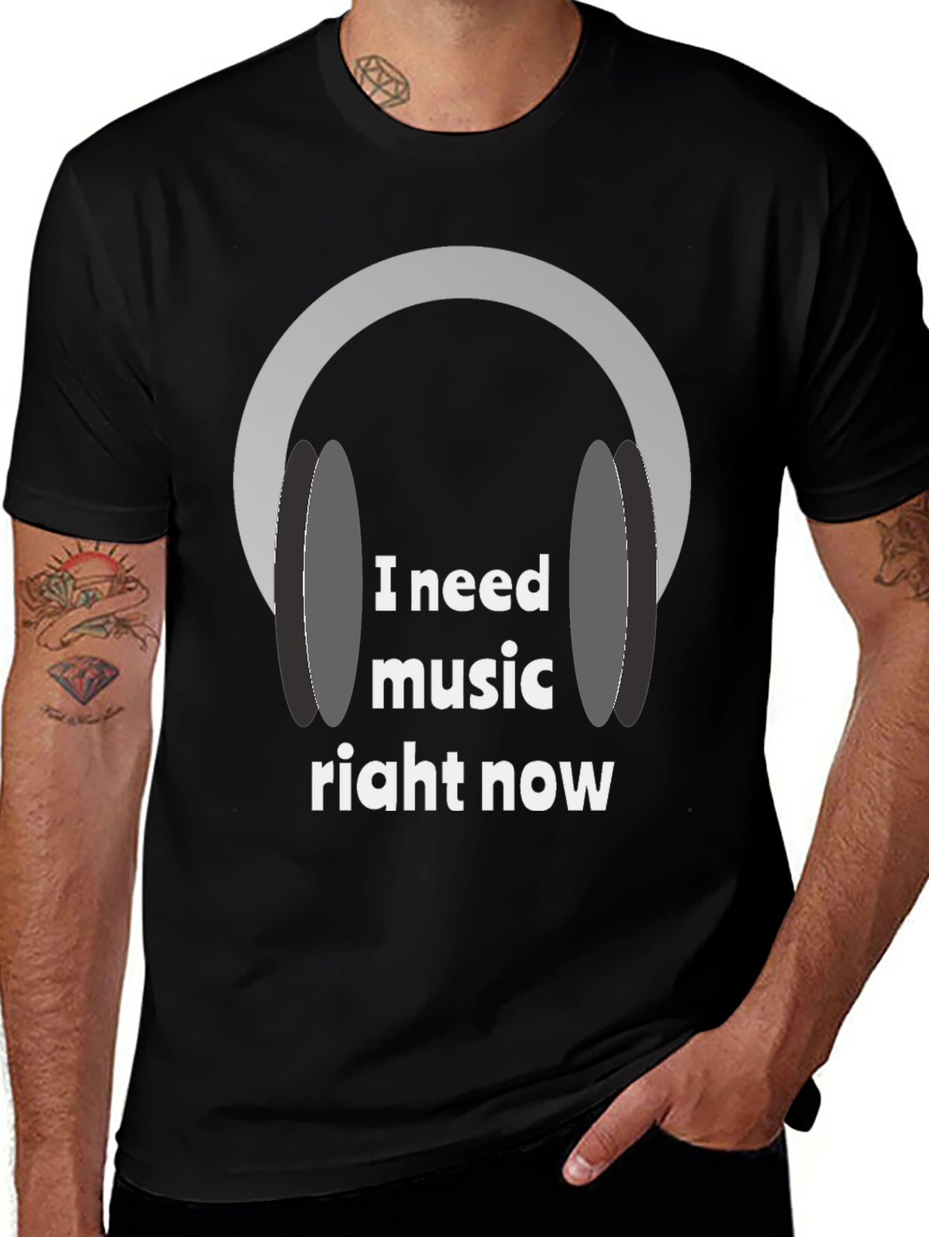 I Need Music Right Now Graphic Tee