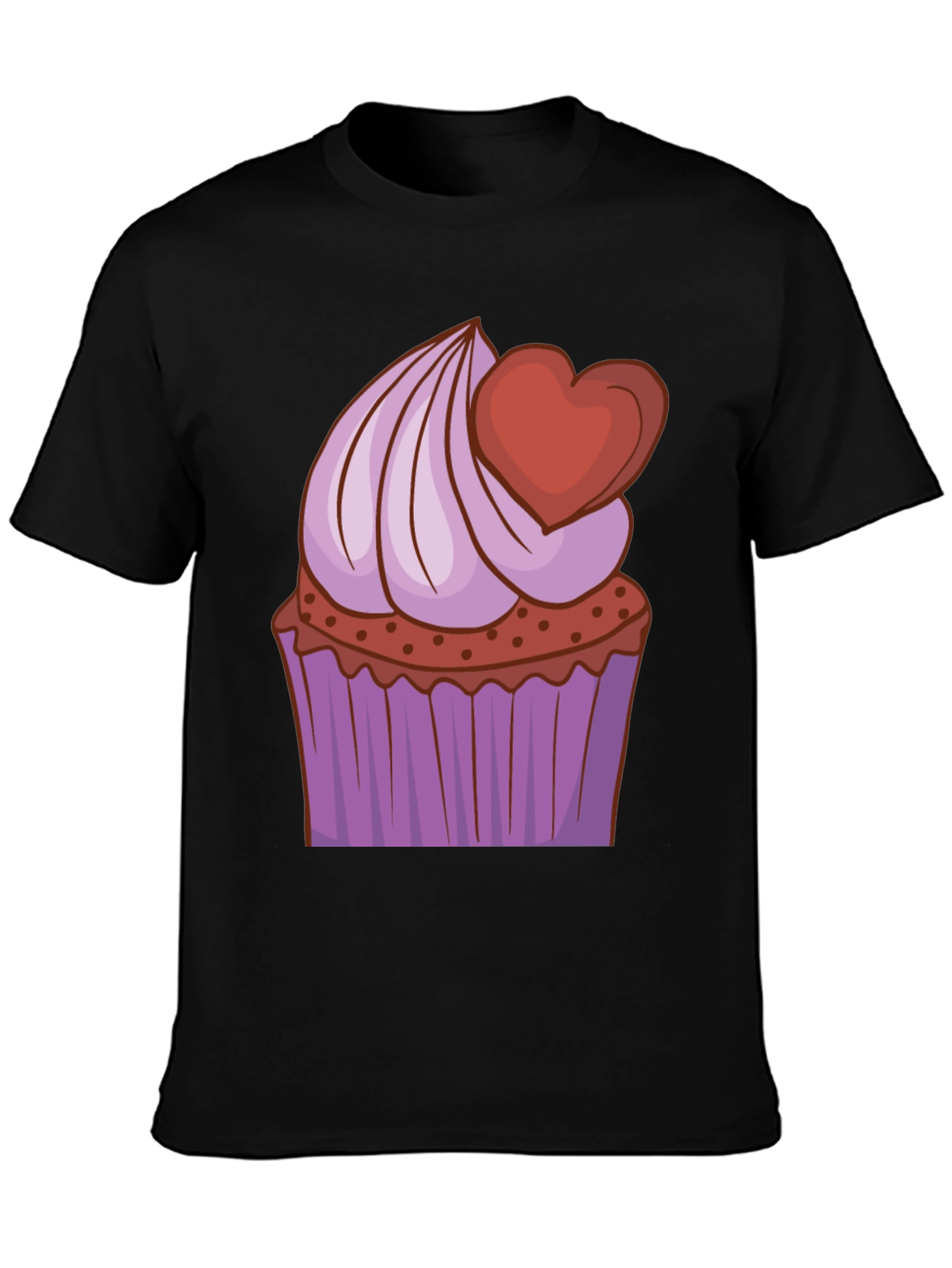 Cupcake Heart Graphic T-Shirt