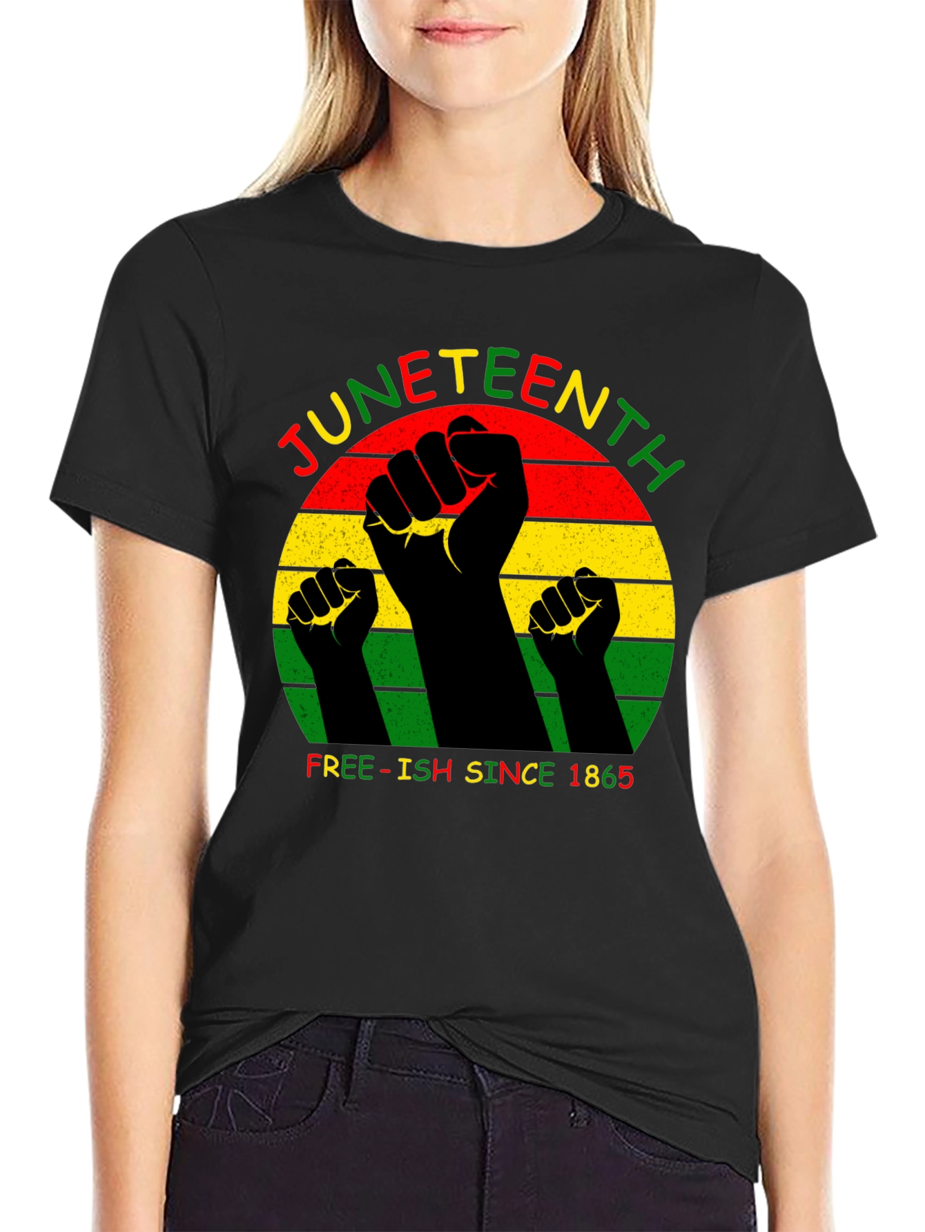 Juneteenth Black Power Fist T-Shirt