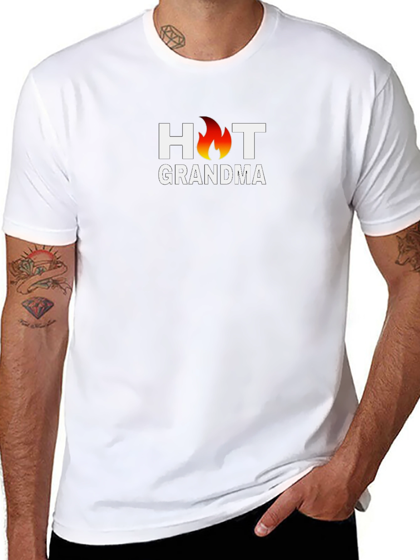 Hot Grandma Graphic Tee - Trendy Unisex T-Shirt