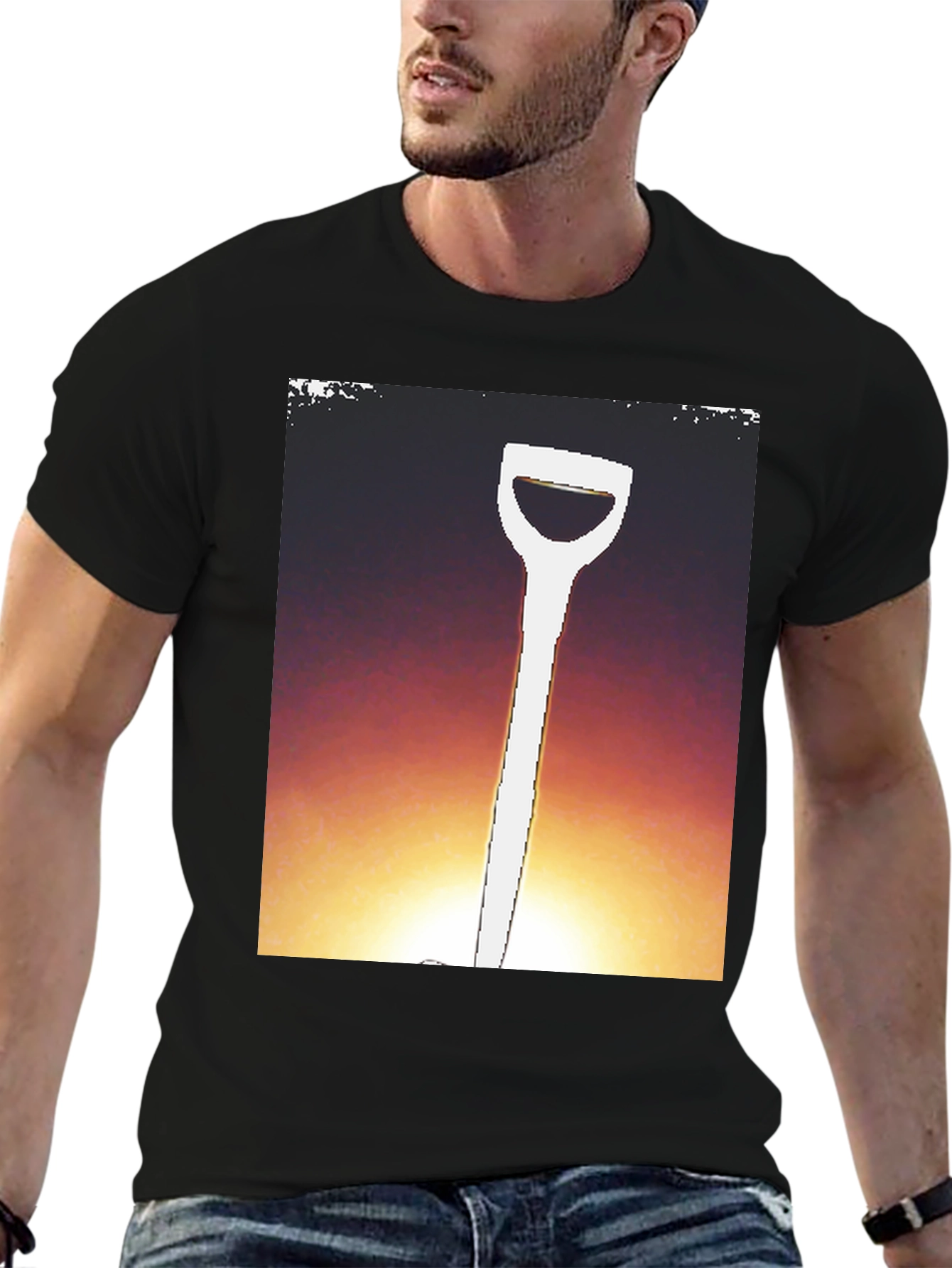 Shovel Graphic T-Shirt - Sunset Shovel Tee