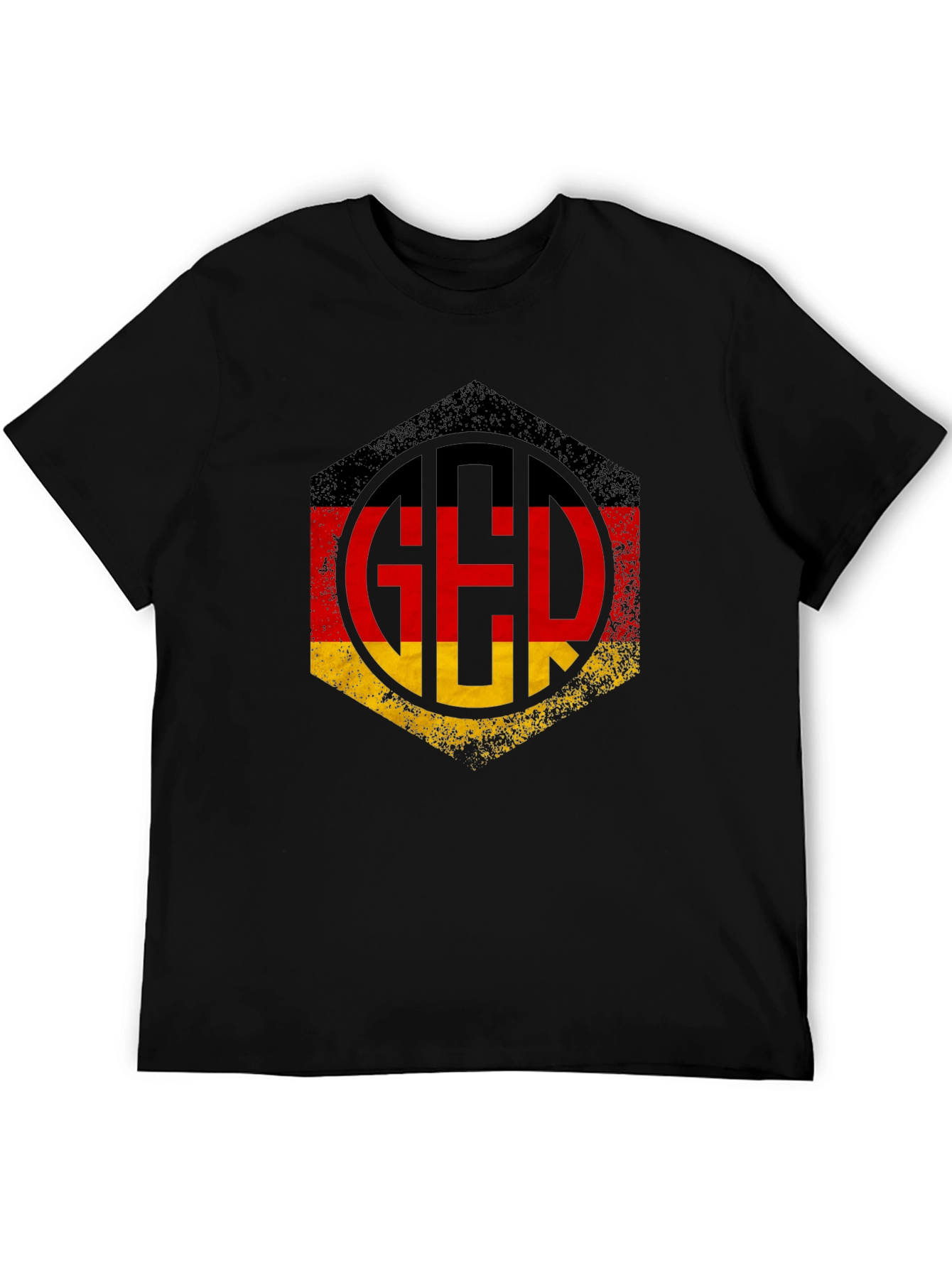 Germany Flag Graphic Tee - Black T-Shirt