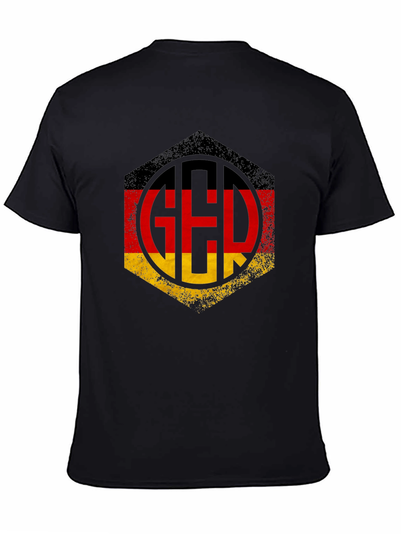 Germany Flag Graphic Tee - Black T-Shirt