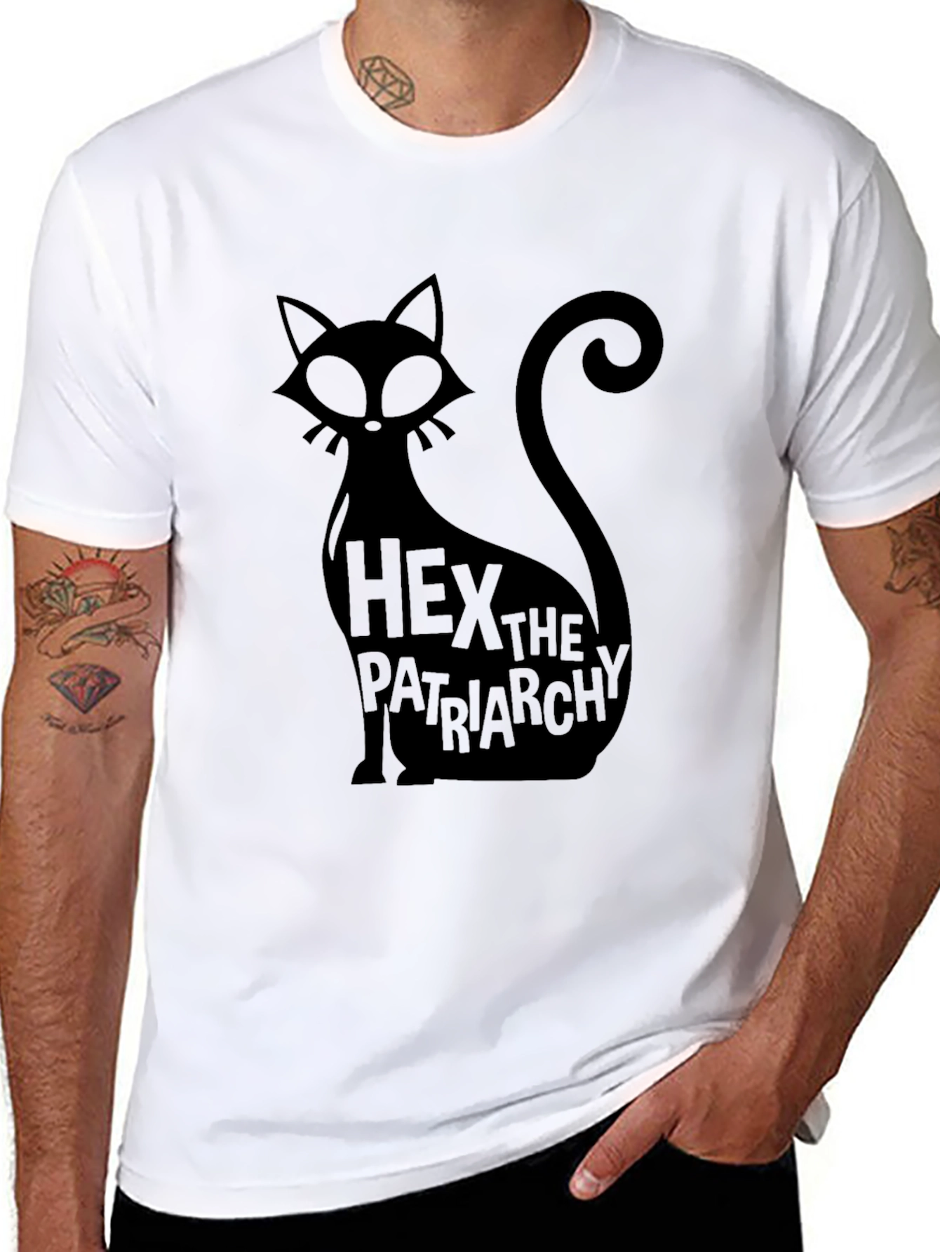 Hex the Patriarchy Cat T-Shirt