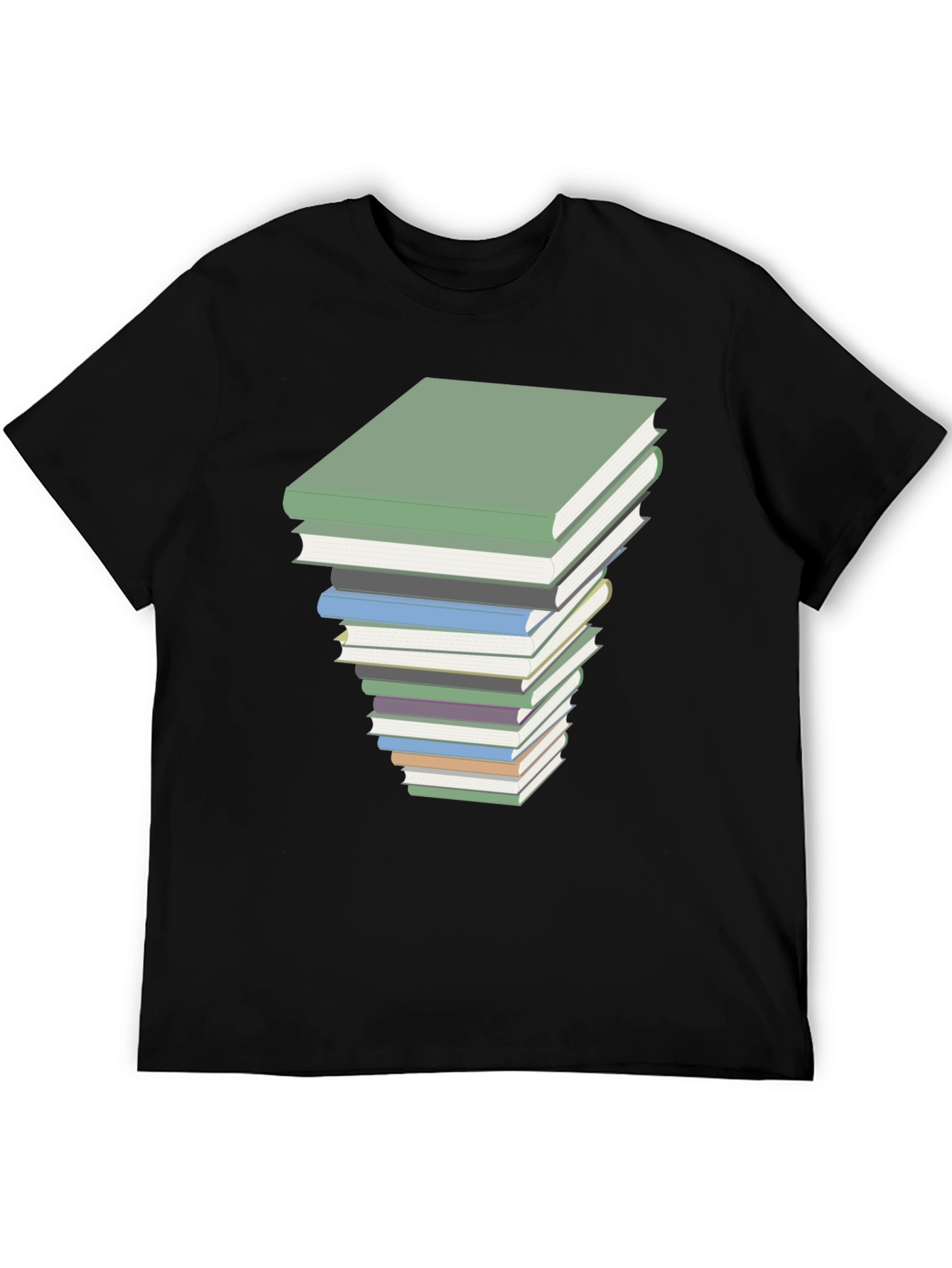Book Stack Graphic Tee - Readers Style