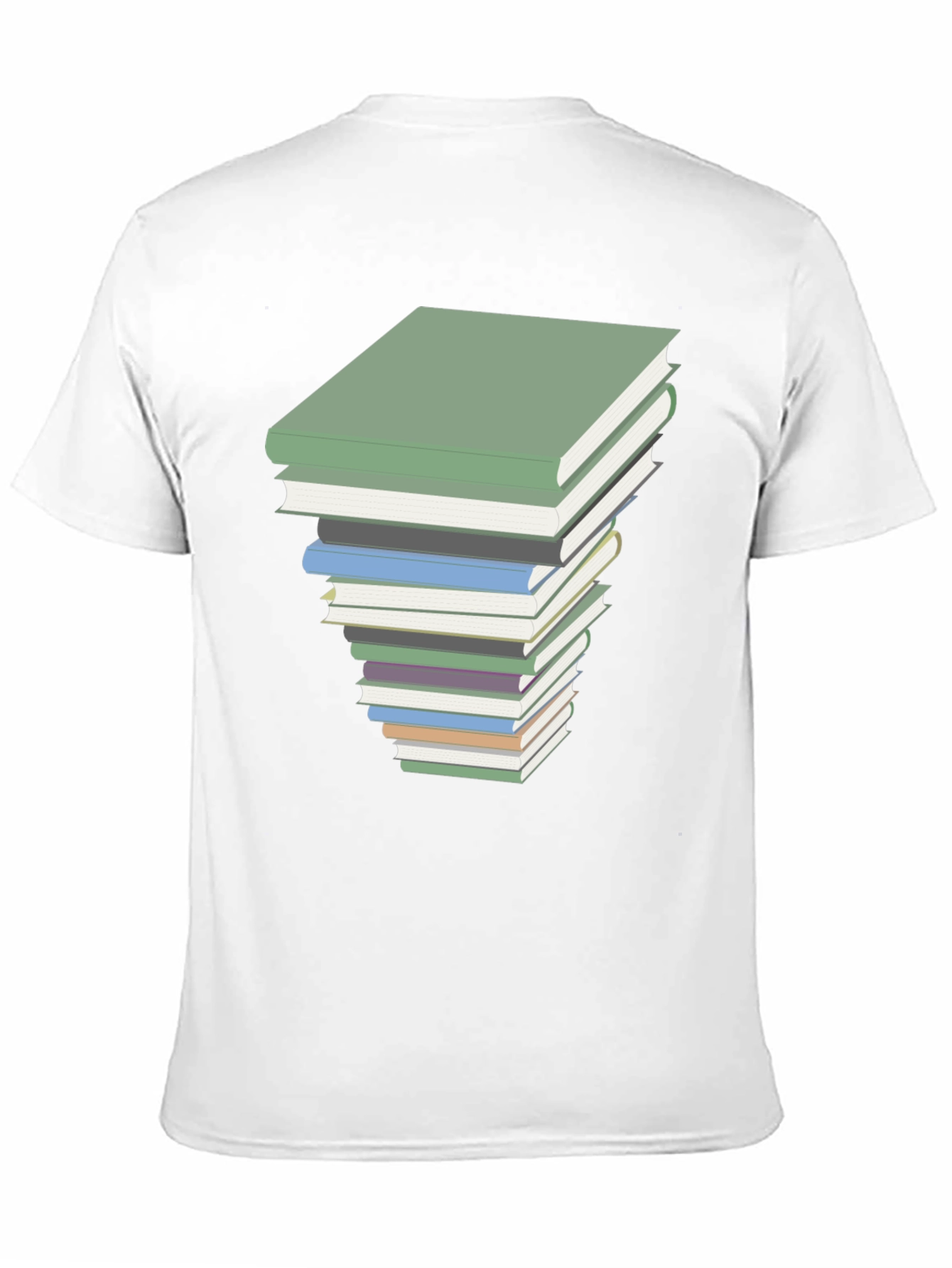 Book Stack Graphic Tee - Readers Style
