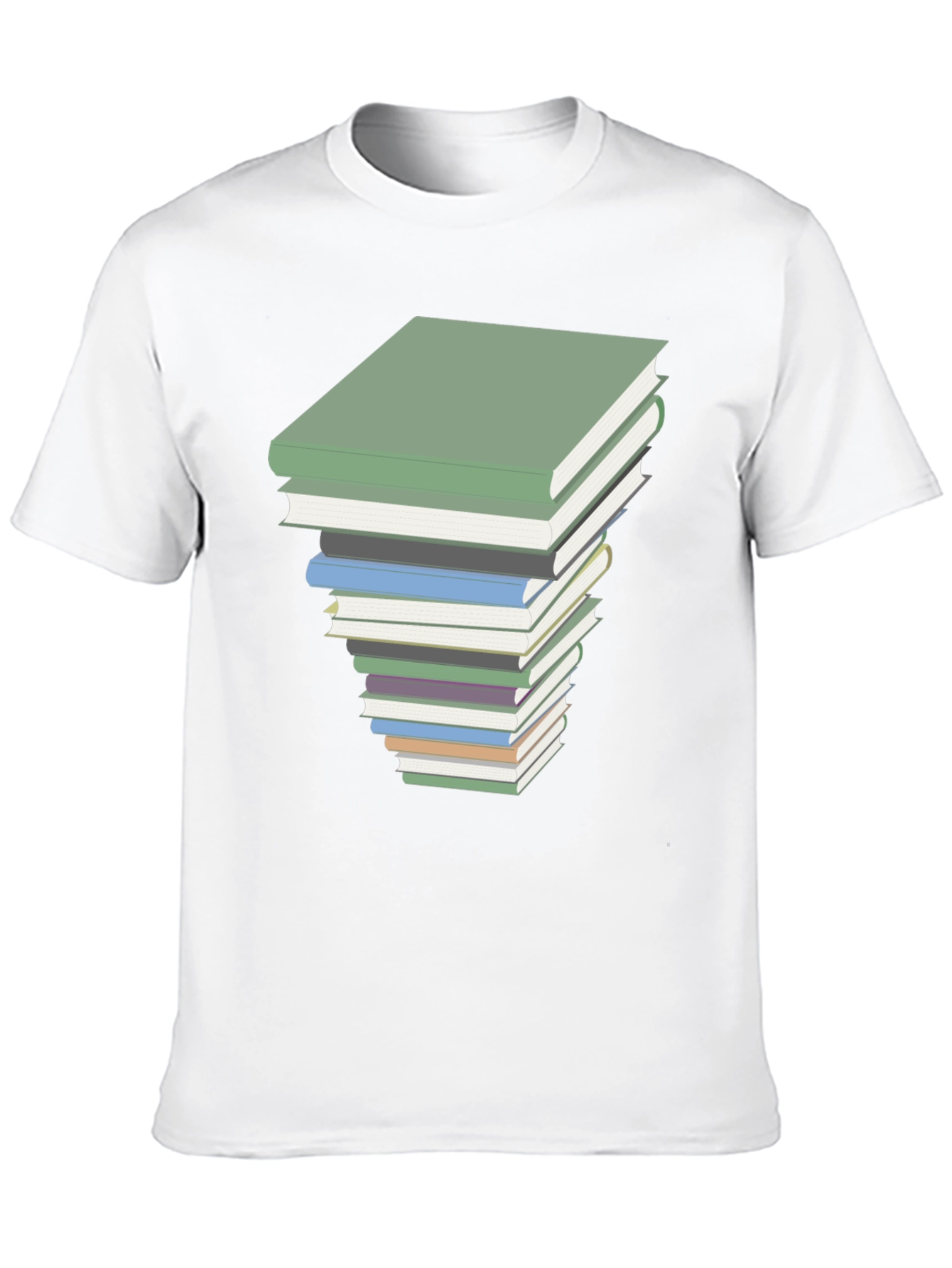 Book Stack Graphic Tee - Readers Style