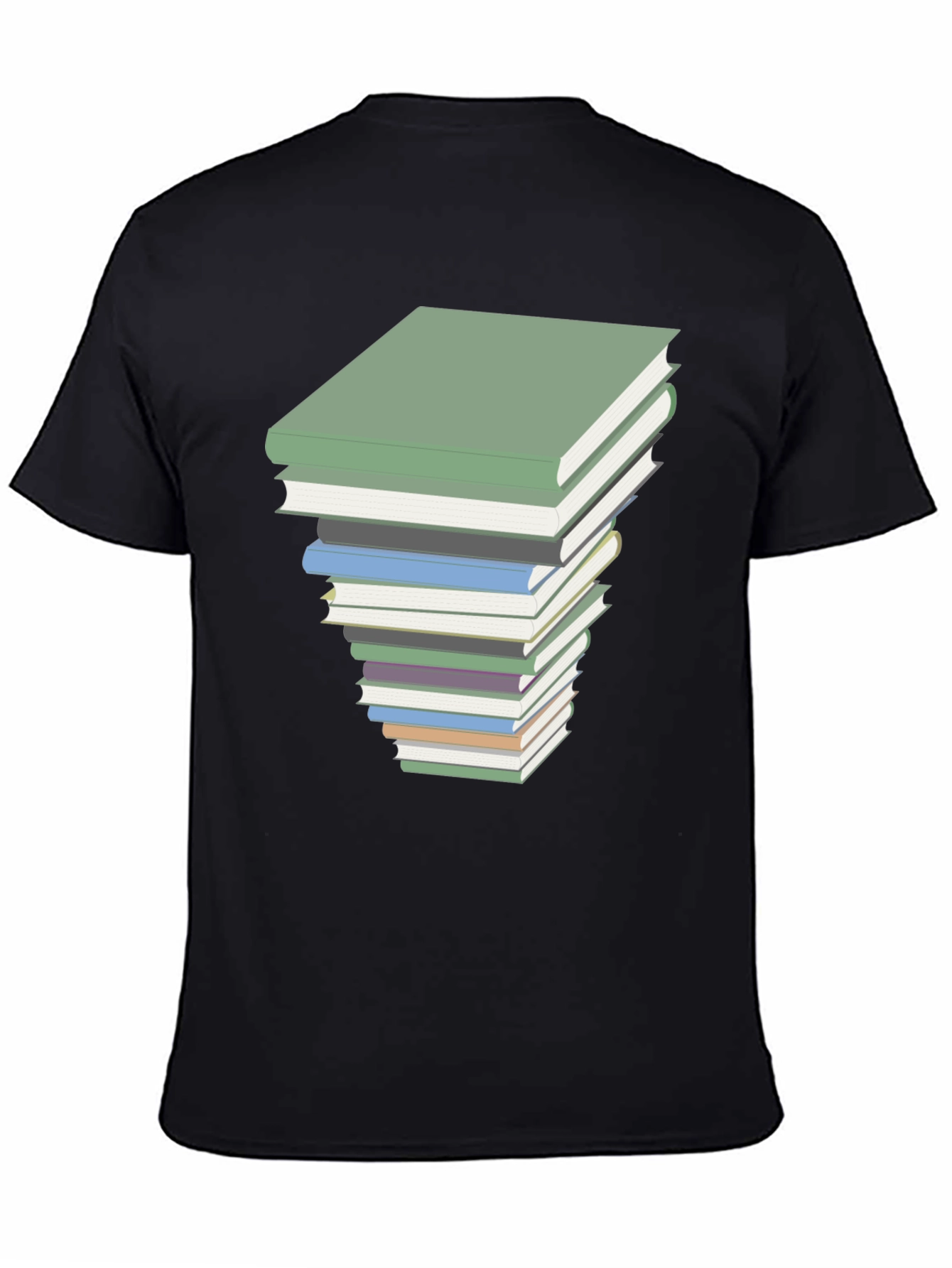 Book Stack Graphic Tee - Readers Style
