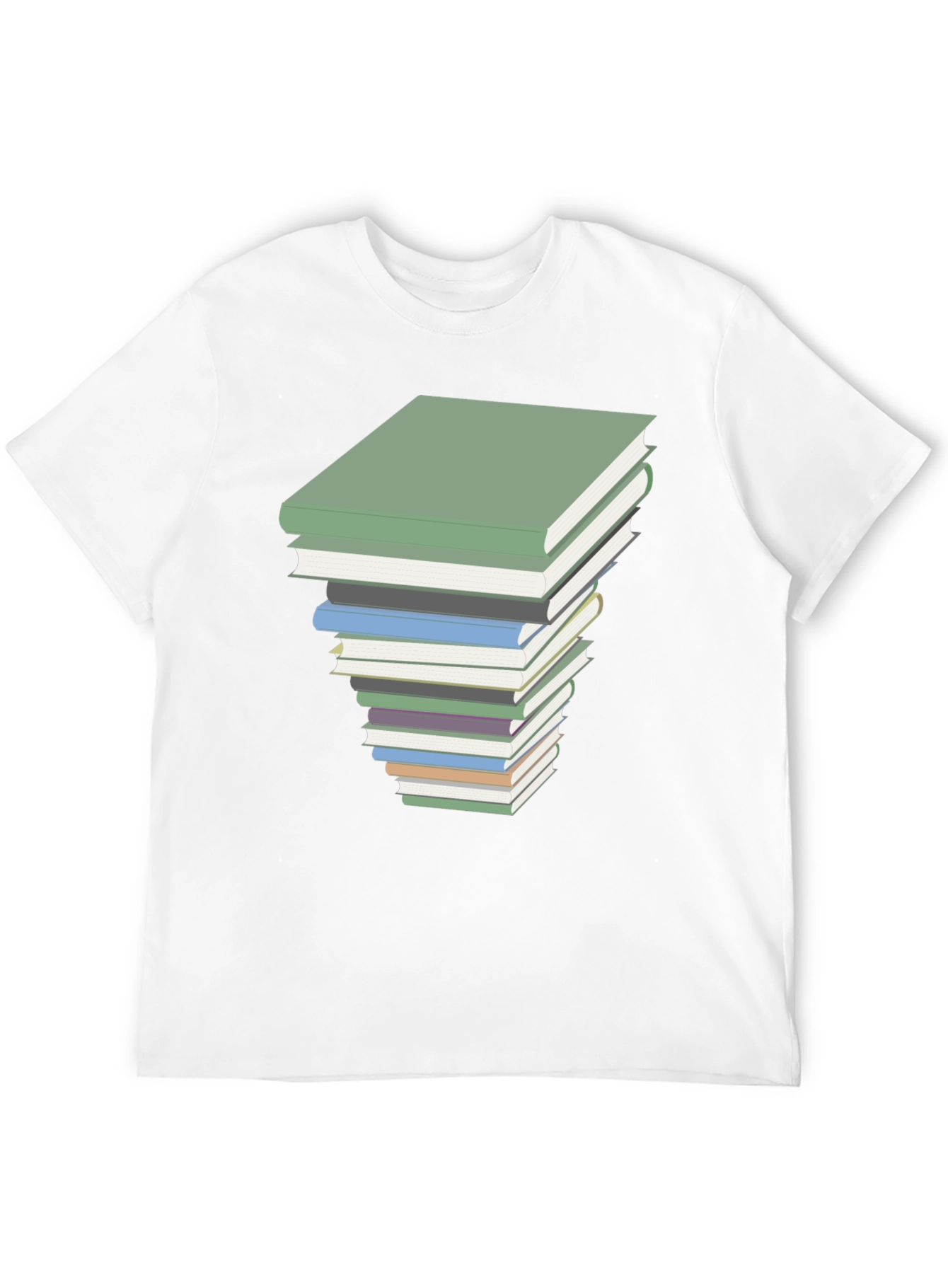 Book Stack Graphic Tee - Readers Style