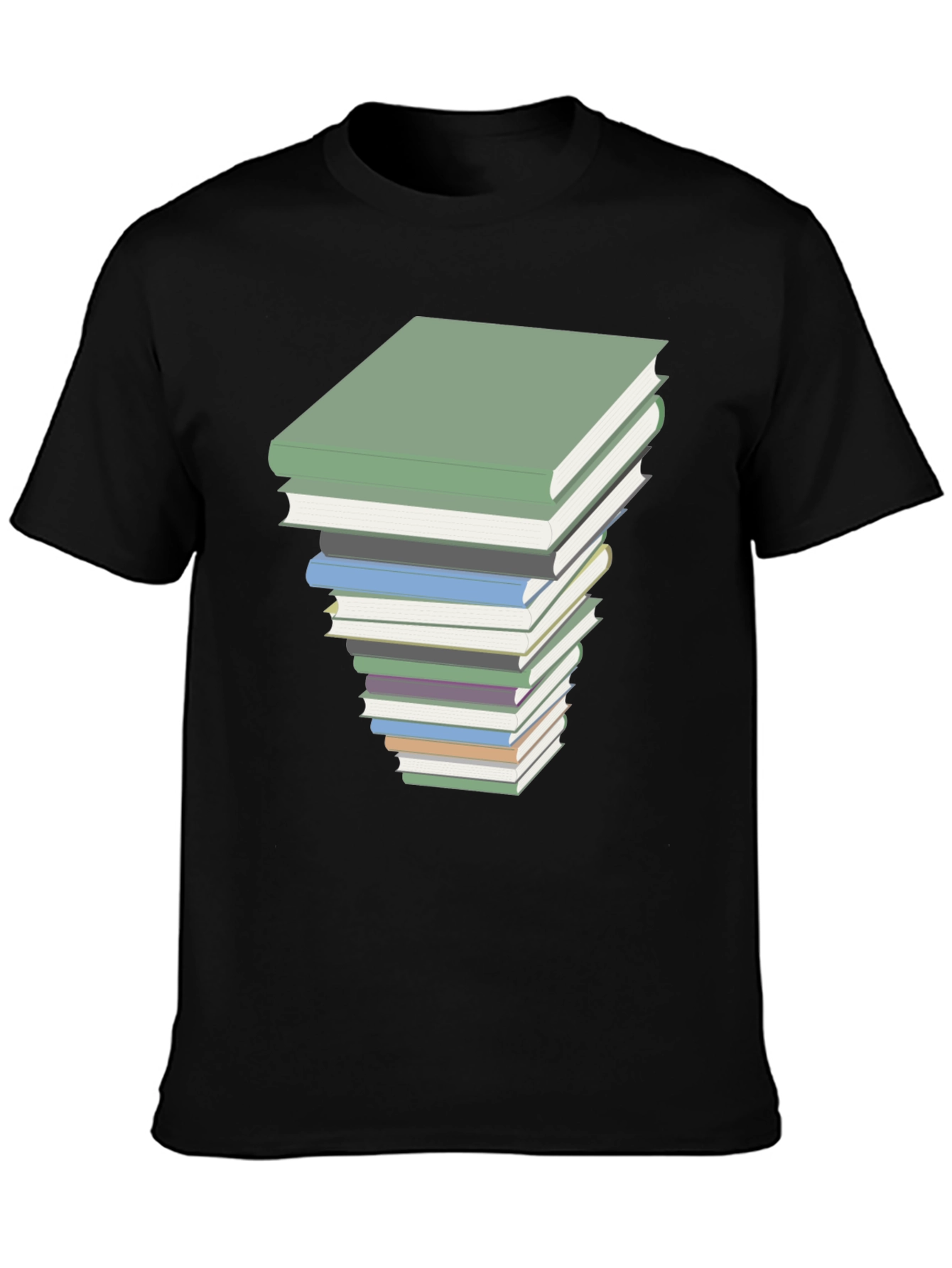 Book Stack Graphic Tee - Readers Style