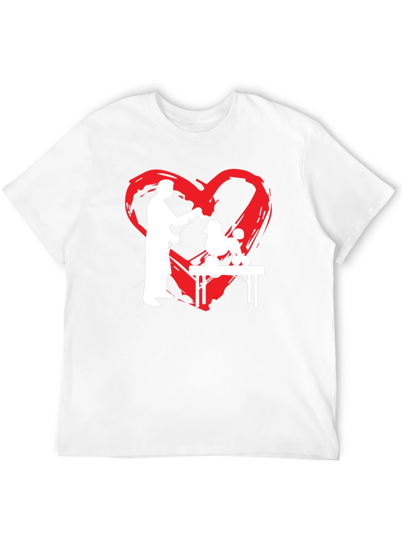 Dog Groomer Heart T-Shirt - Grooming Love Tee