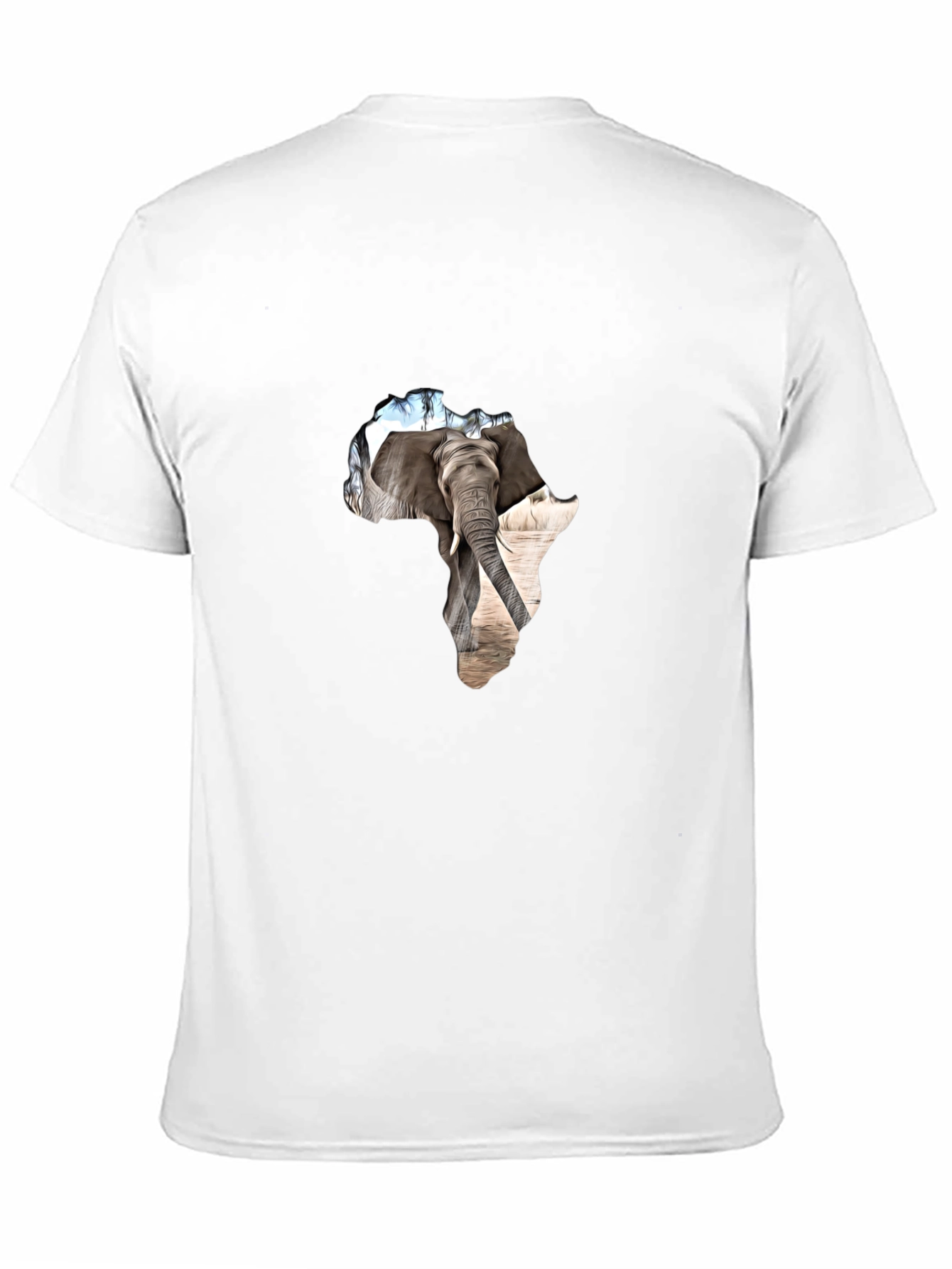 Africa Elephant Graphic Tee - Black