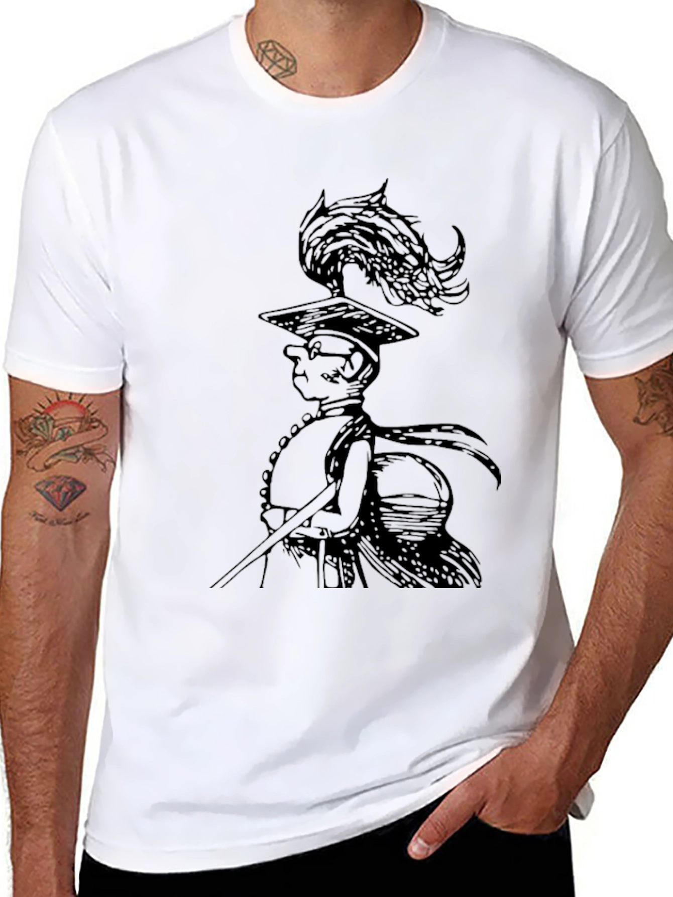Whimsical Cartoon Figure Graphic T-Shirt