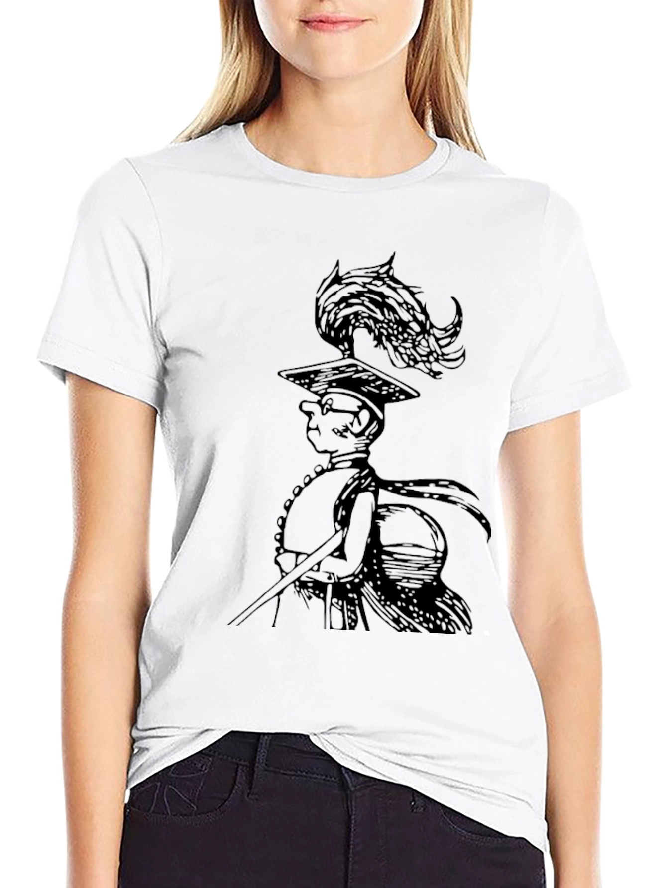 Whimsical Cartoon Figure Graphic T-Shirt