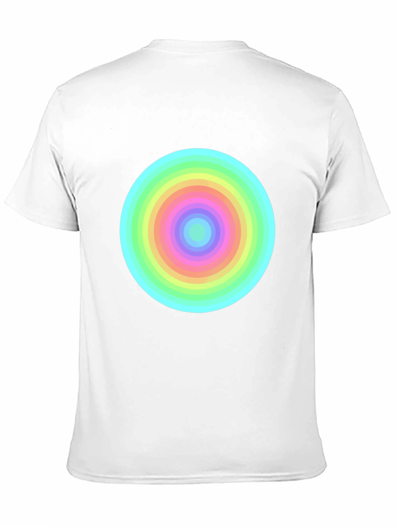 Rainbow Circle Tee - Bold Graphic T-Shirt