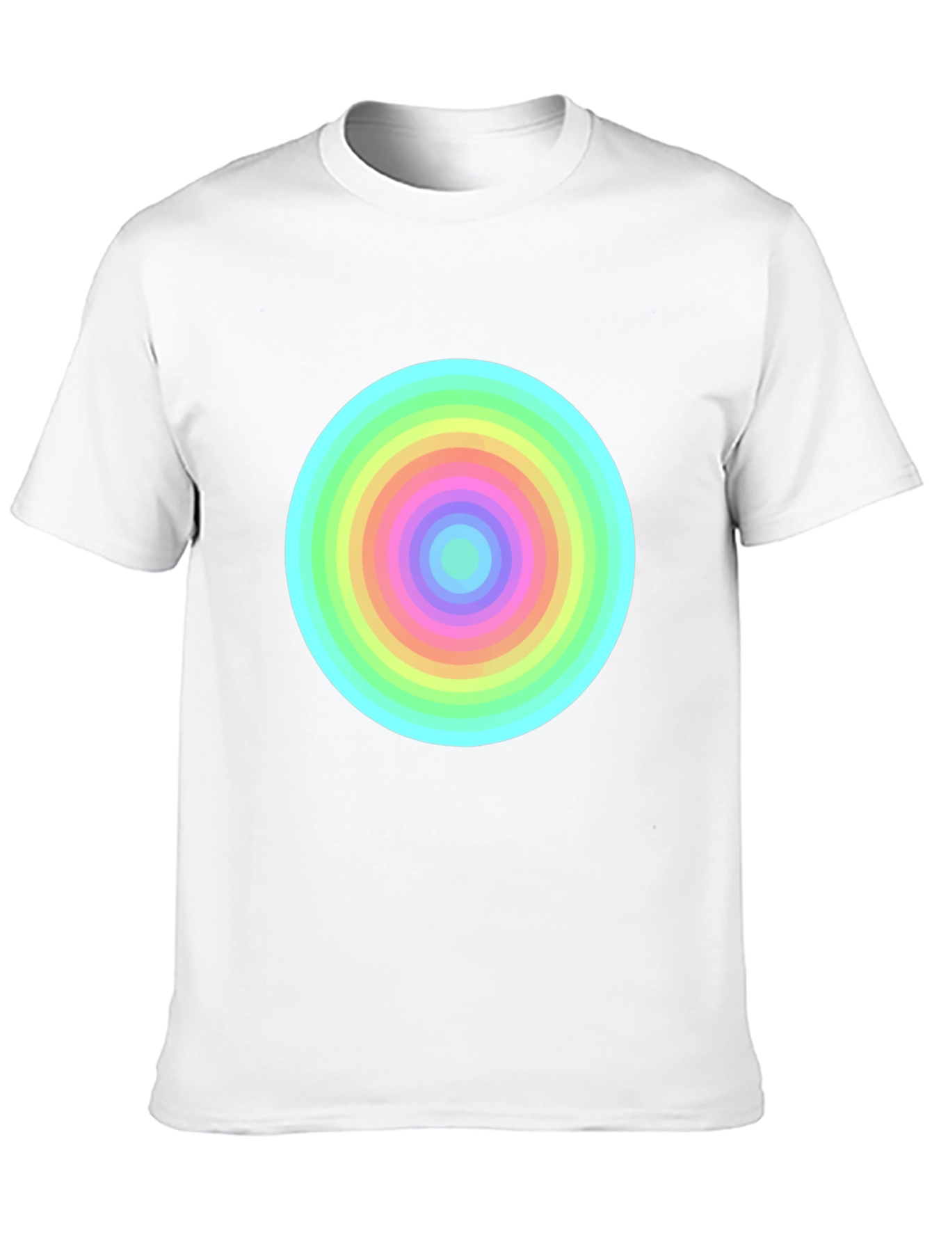 Rainbow Circle Tee - Bold Graphic T-Shirt