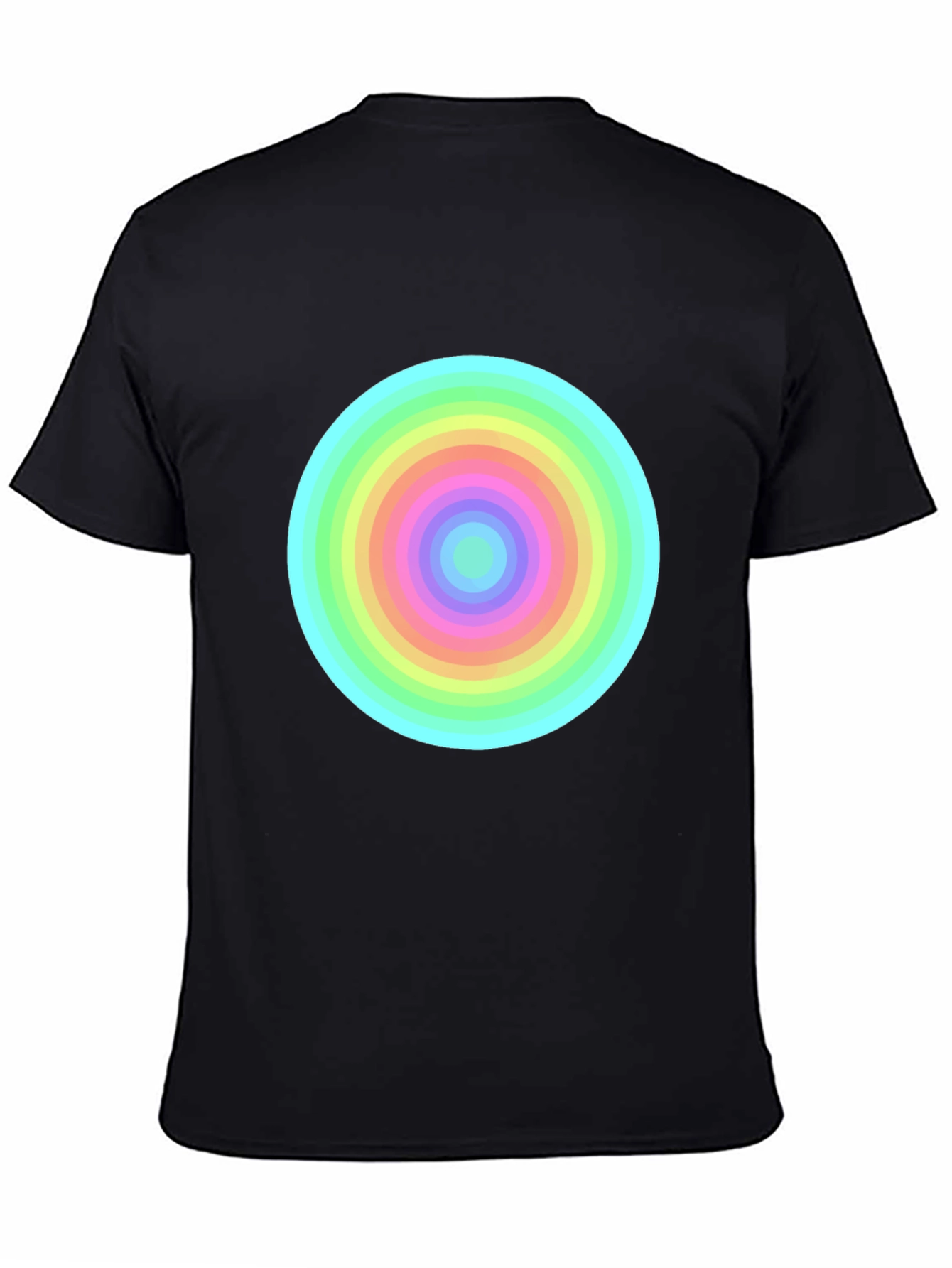 Rainbow Circle Tee - Bold Graphic T-Shirt