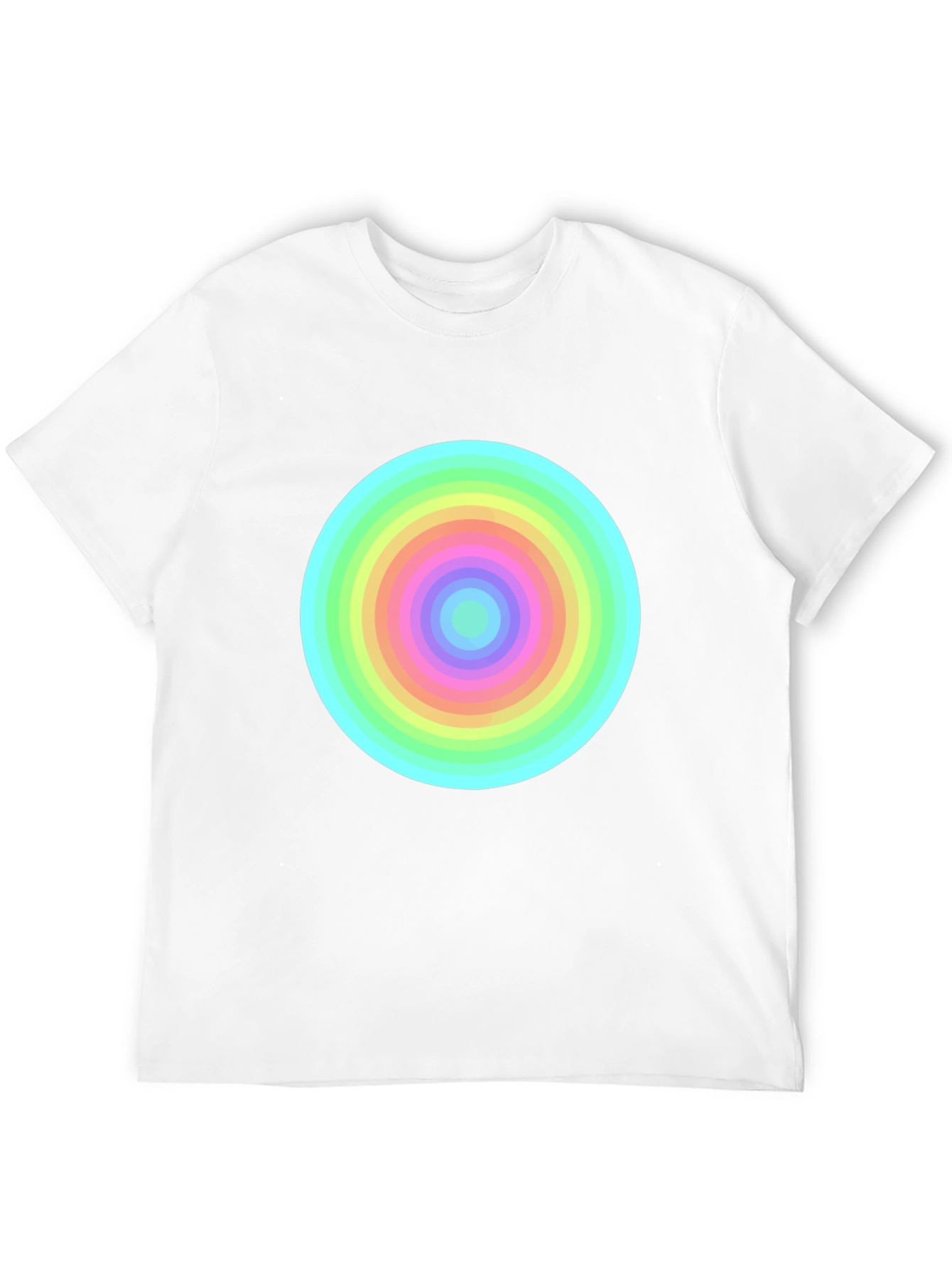 Rainbow Circle Tee - Bold Graphic T-Shirt
