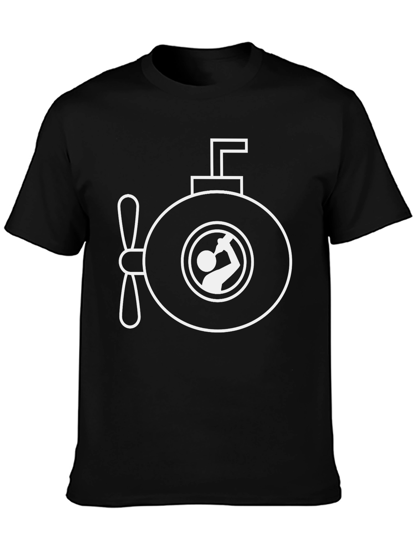 Submarine Drinking T-Shirt - Novelty Graphic Tee