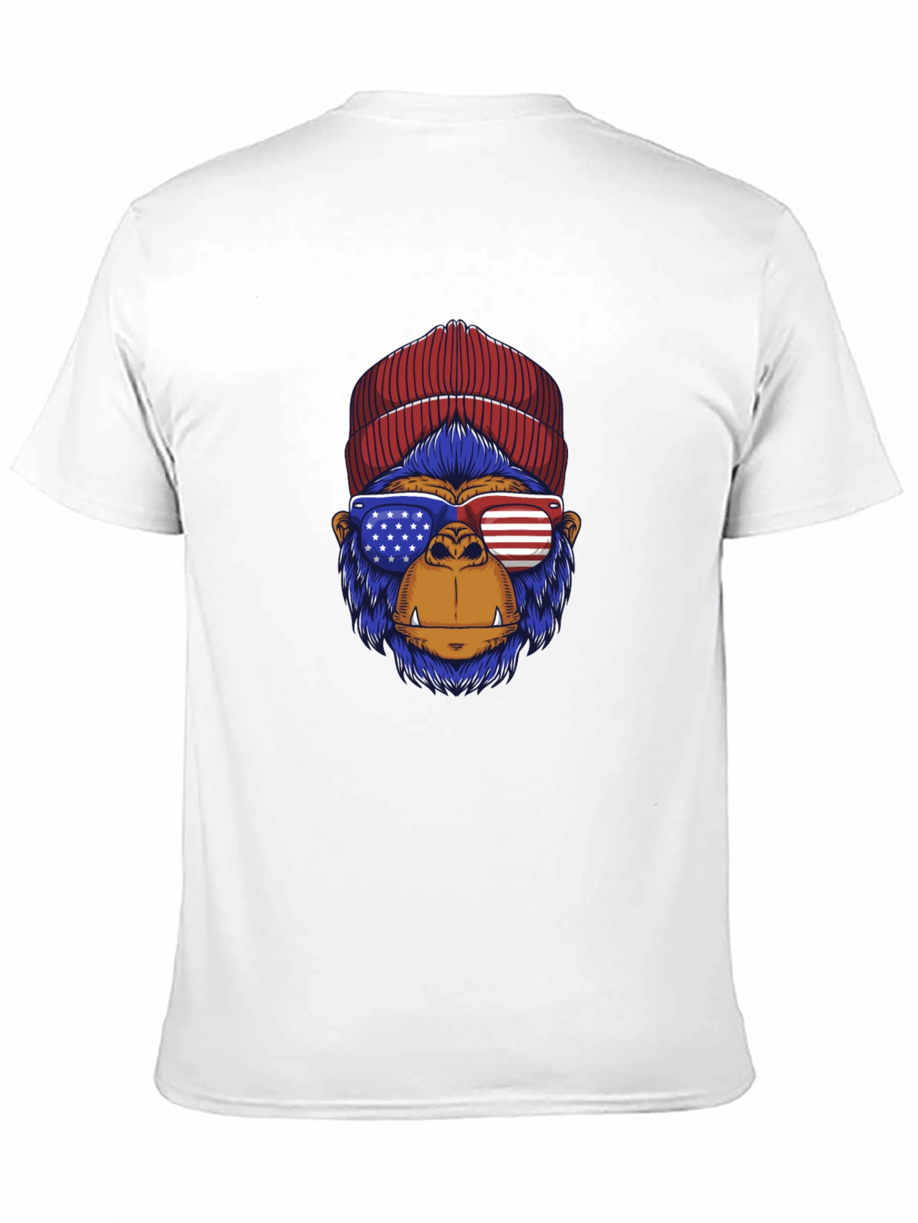 Patriotic Gorilla T-Shirt - Stars & Stripes