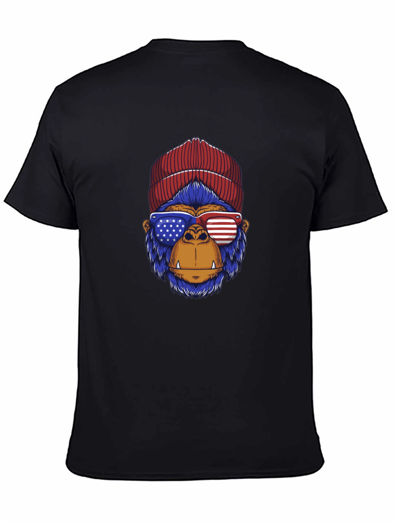 Patriotic Gorilla T-Shirt - Stars & Stripes