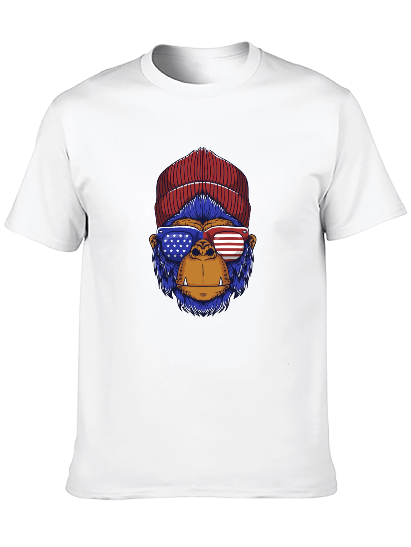 Patriotic Gorilla T-Shirt - Stars & Stripes