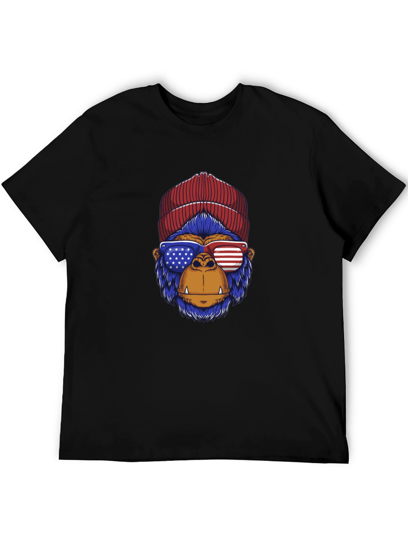 Patriotic Gorilla T-Shirt - Stars & Stripes
