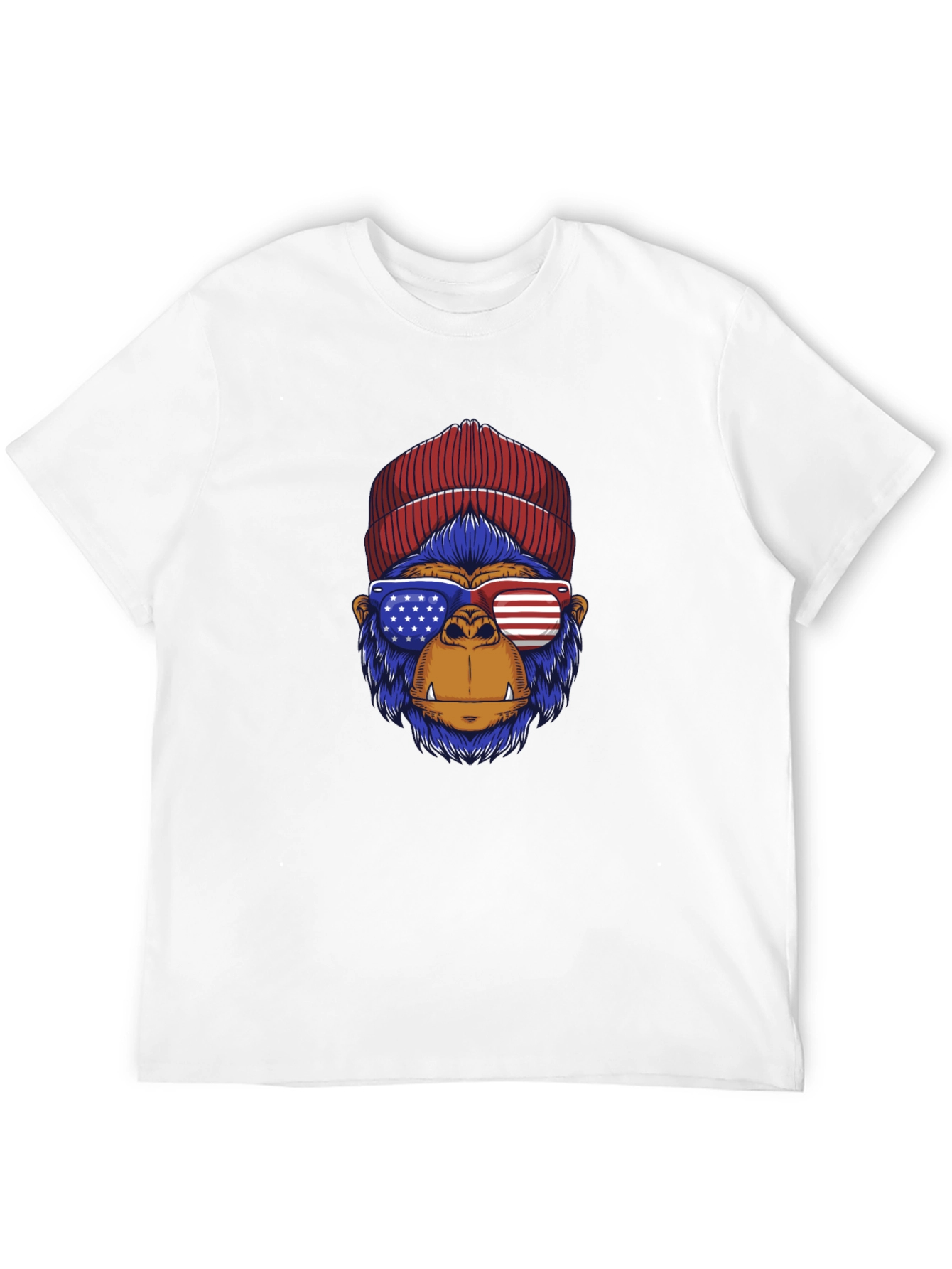 Patriotic Gorilla T-Shirt - Stars & Stripes